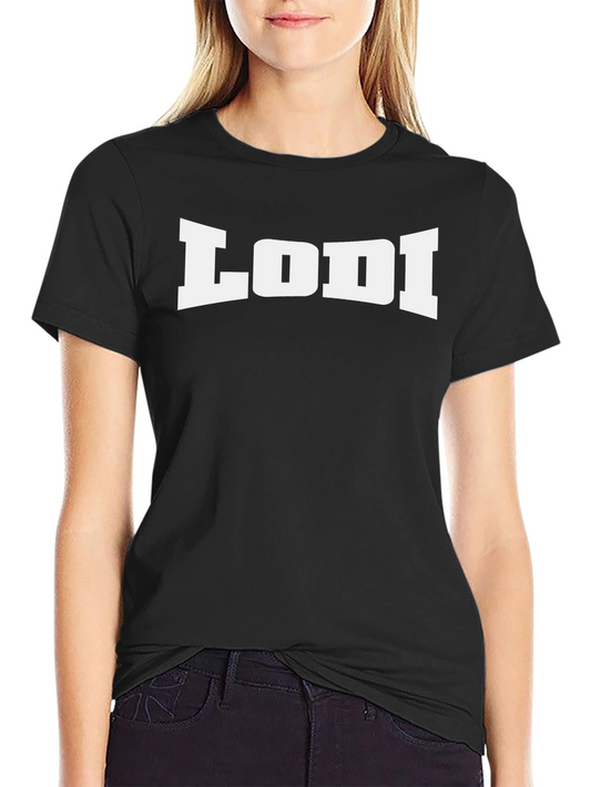 LODI Bold Graphic Tee - Casual Black T-Shirt