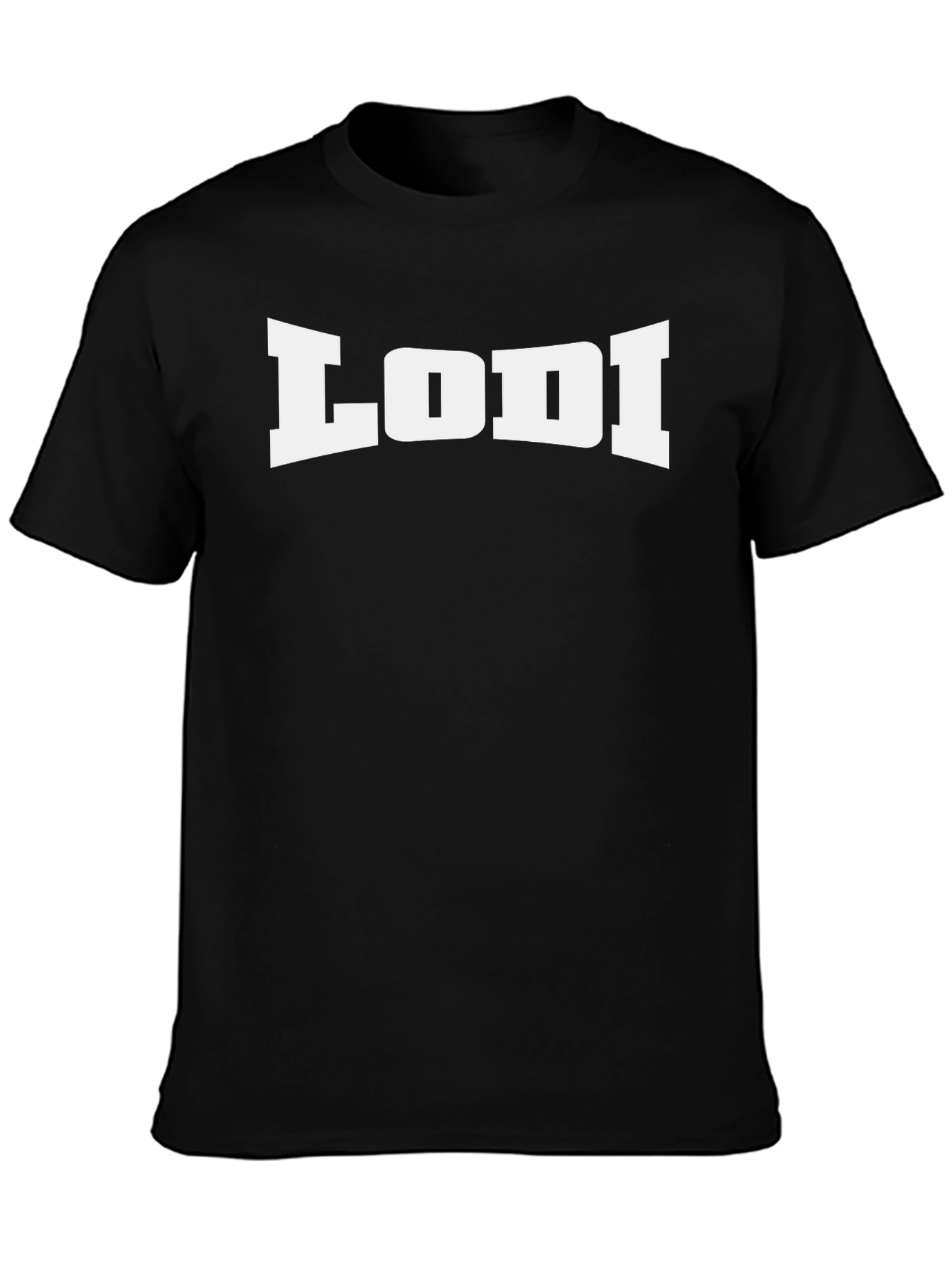 LODI Bold Graphic Tee - Casual Black T-Shirt