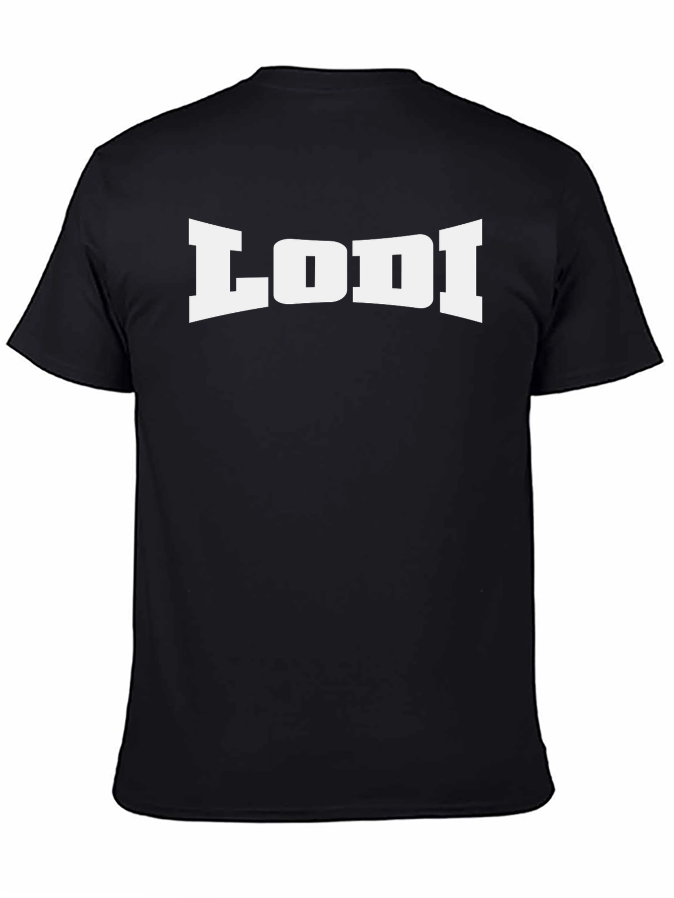 LODI Bold Graphic Tee - Casual Black T-Shirt