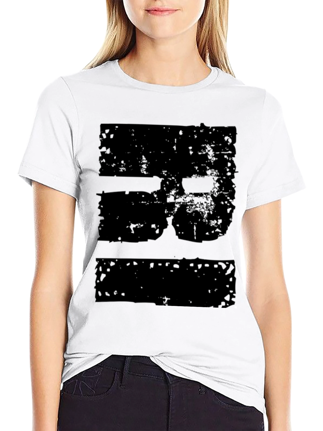 Distressed Graphic Black T-Shirt