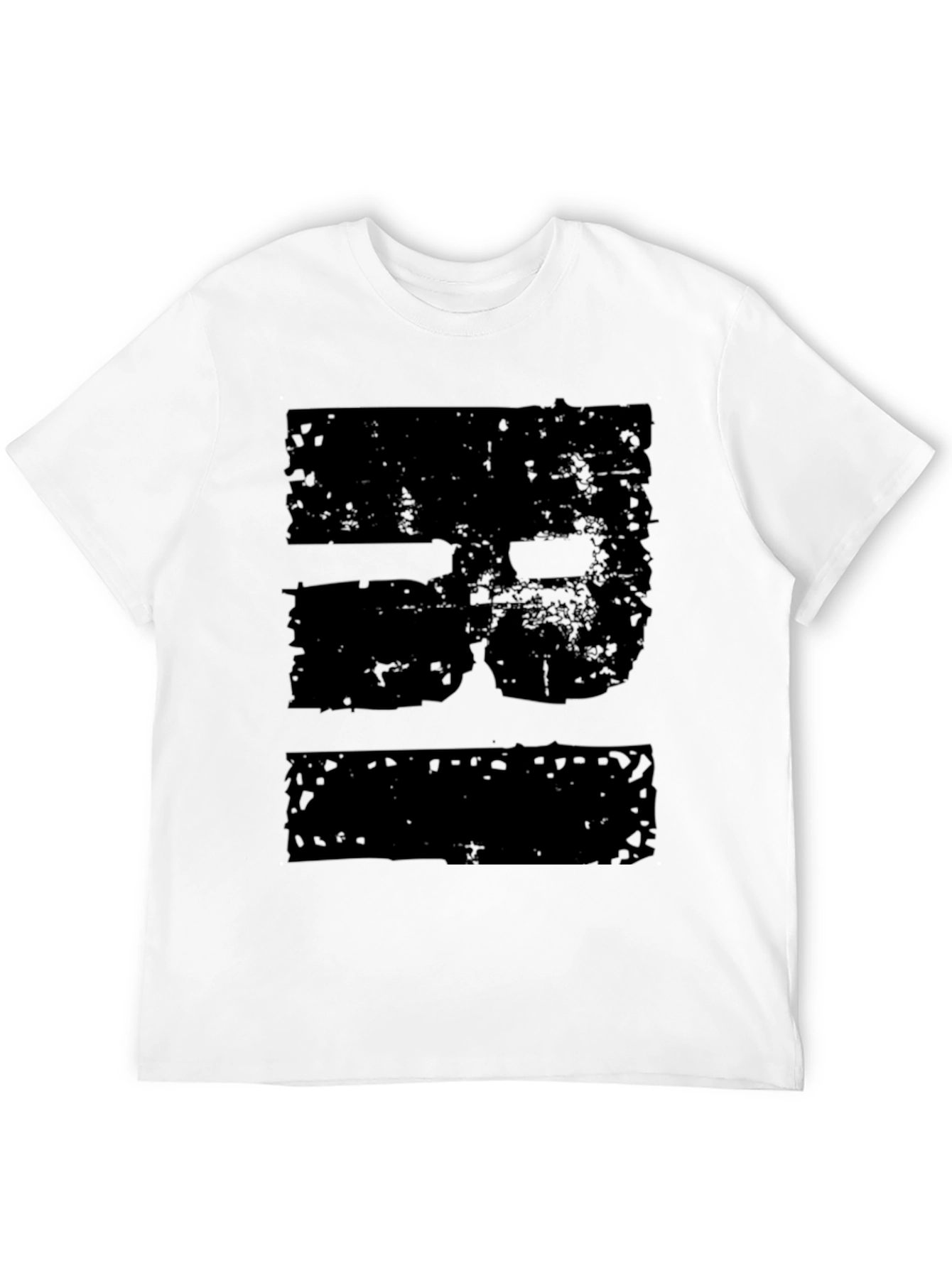 Distressed Graphic Black T-Shirt