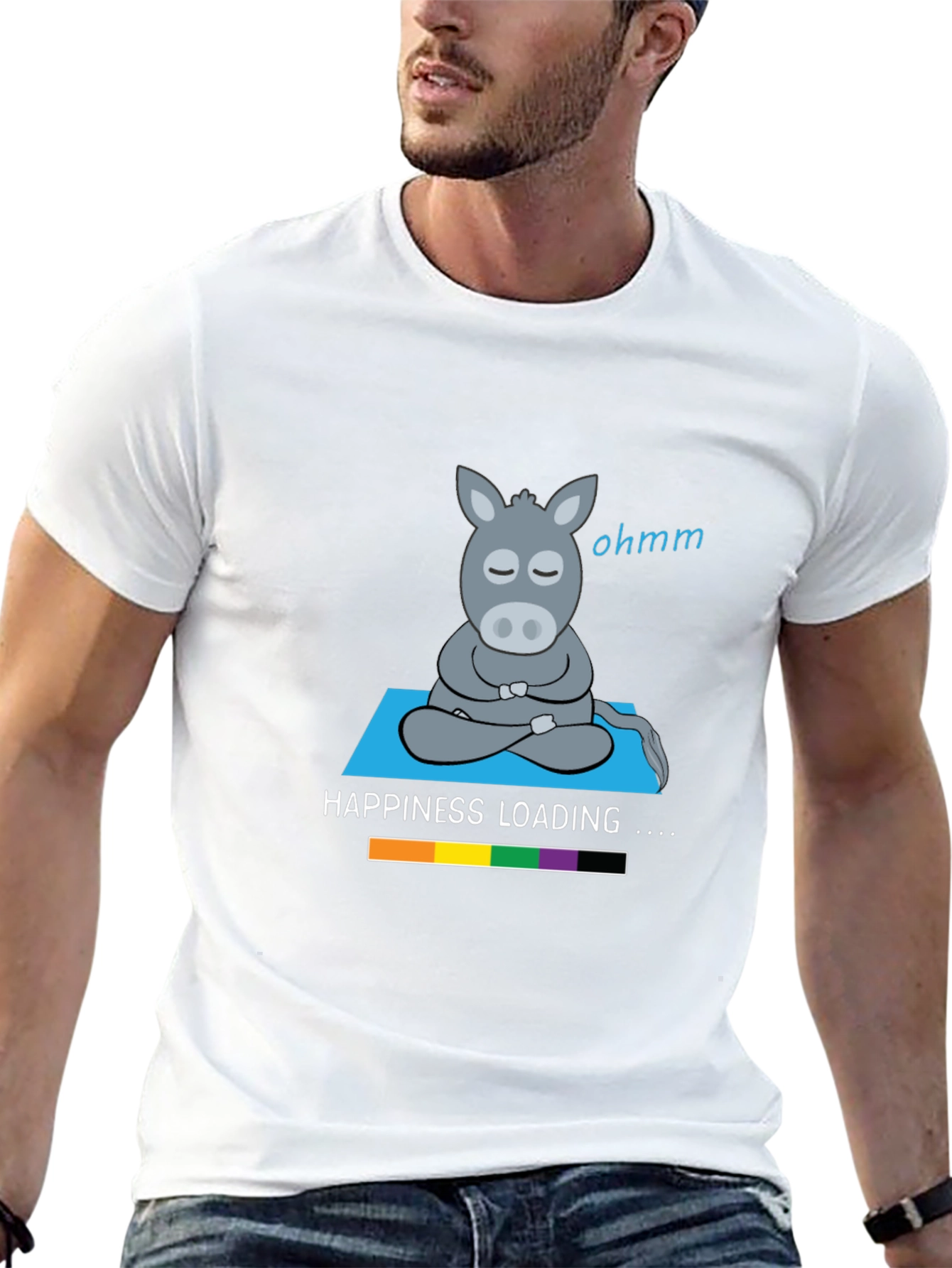 Yoga Donkey T-Shirt - Ohmm Happiness Loading