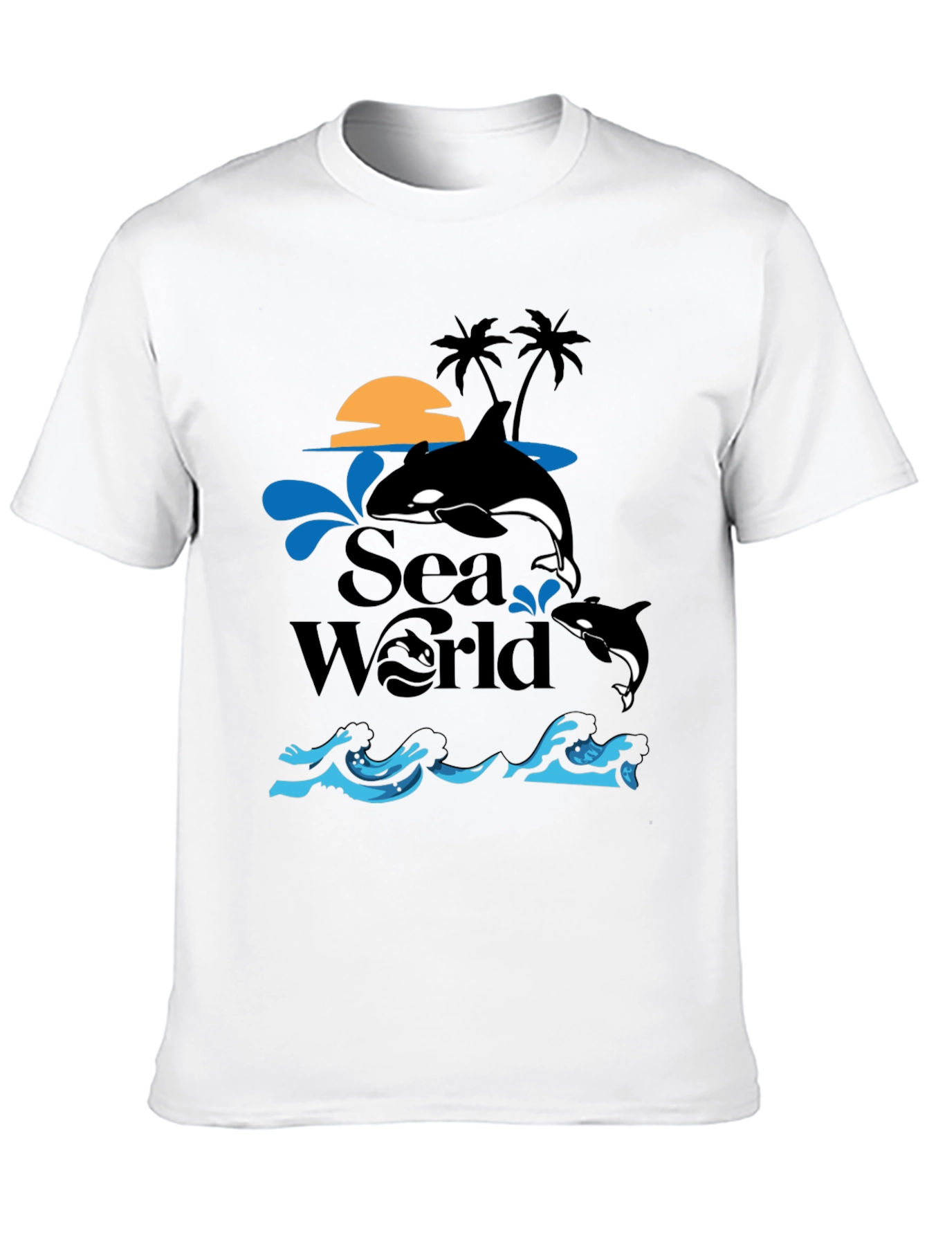 Sea World Orca Whale Graphic T-Shirt