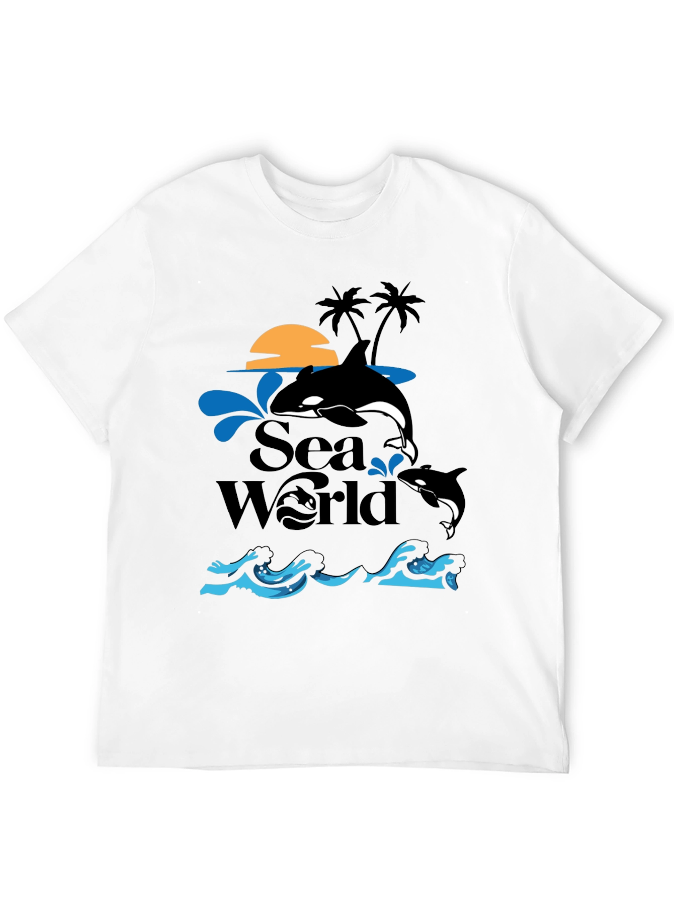 Sea World Orca Whale Graphic T-Shirt