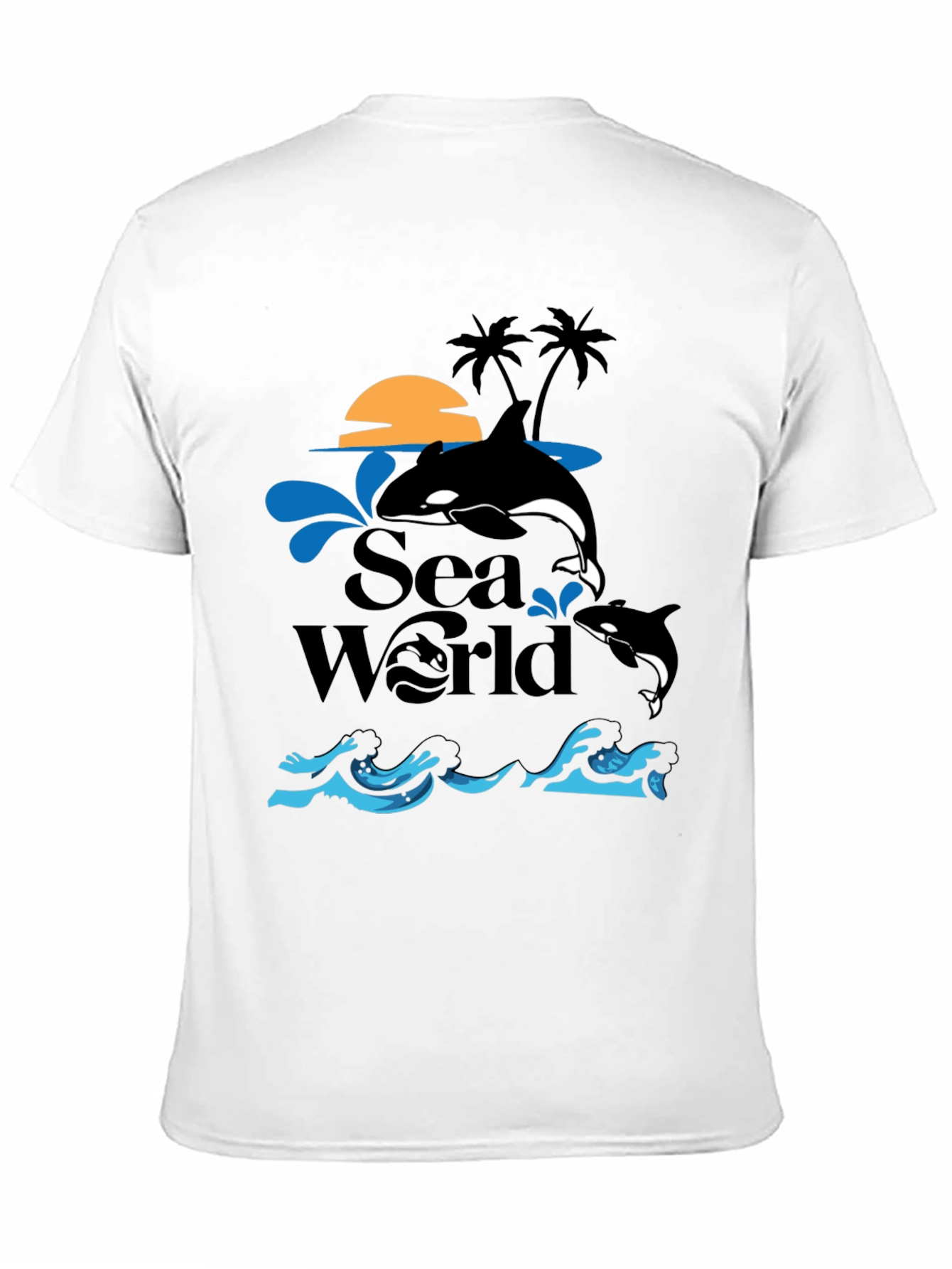 Sea World Orca Whale Graphic T-Shirt