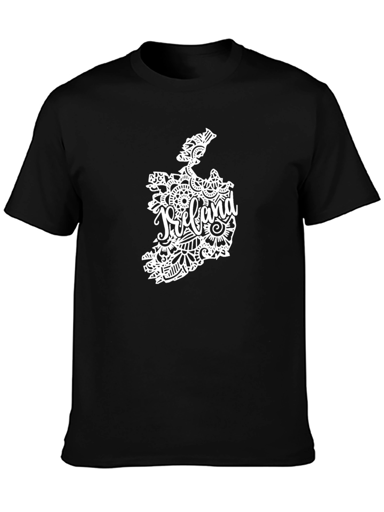 Ireland Map Black T-Shirt
