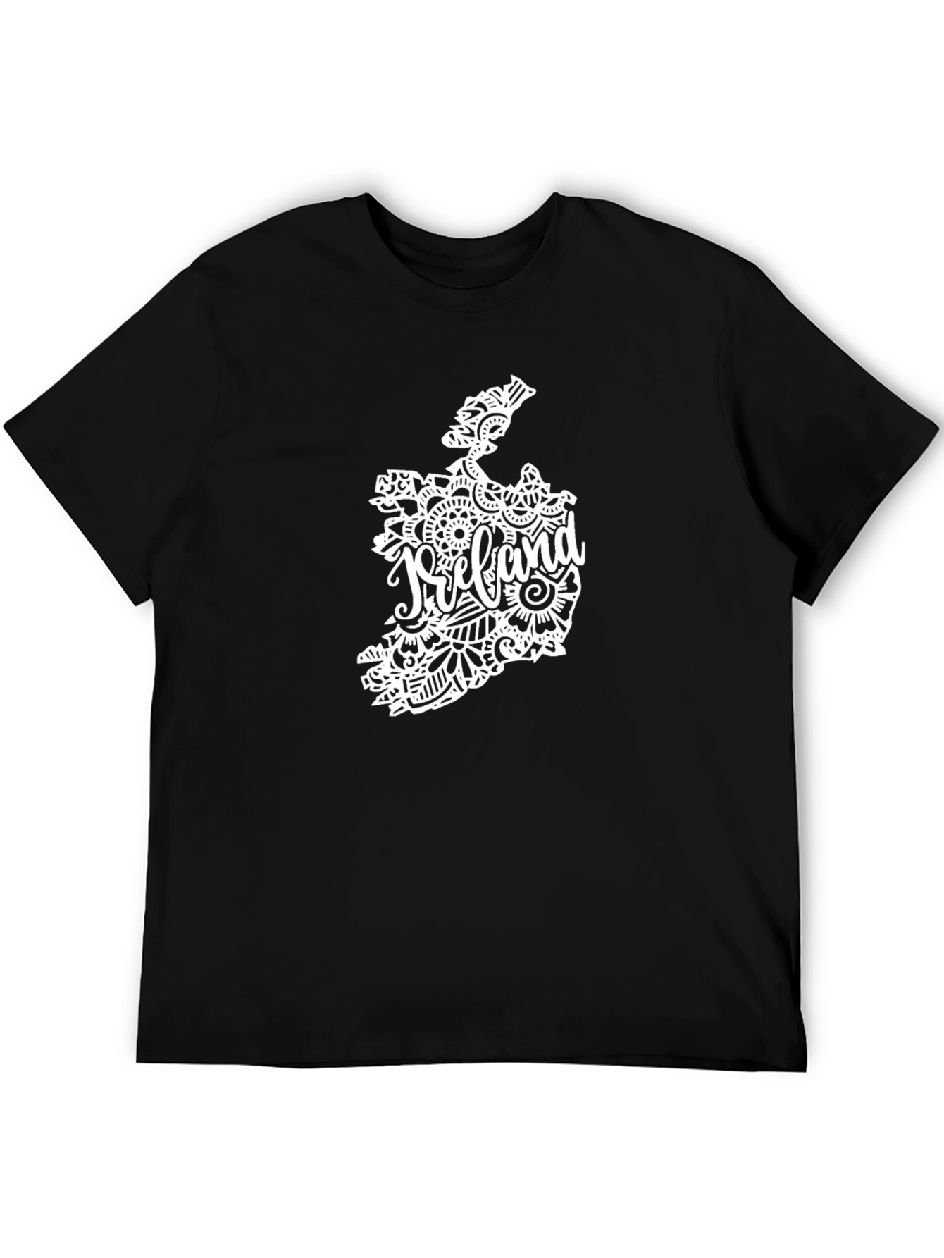 Ireland Map Black T-Shirt