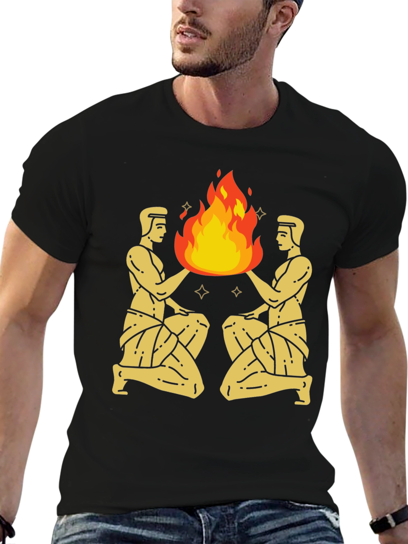 Gemini Fire Graphic Tee
