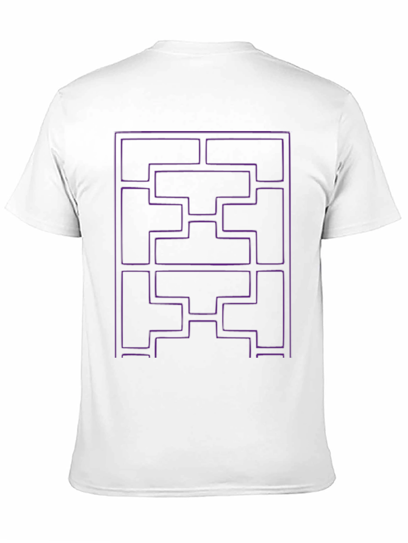 Geometric Grid T-Shirt - Modern Graphic Tee