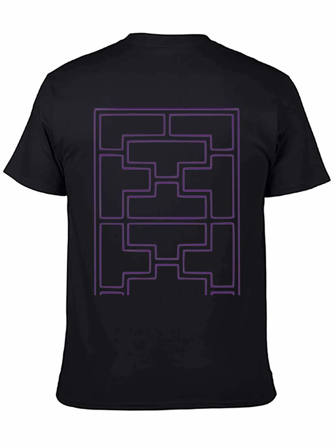 Geometric Grid T-Shirt - Modern Graphic Tee