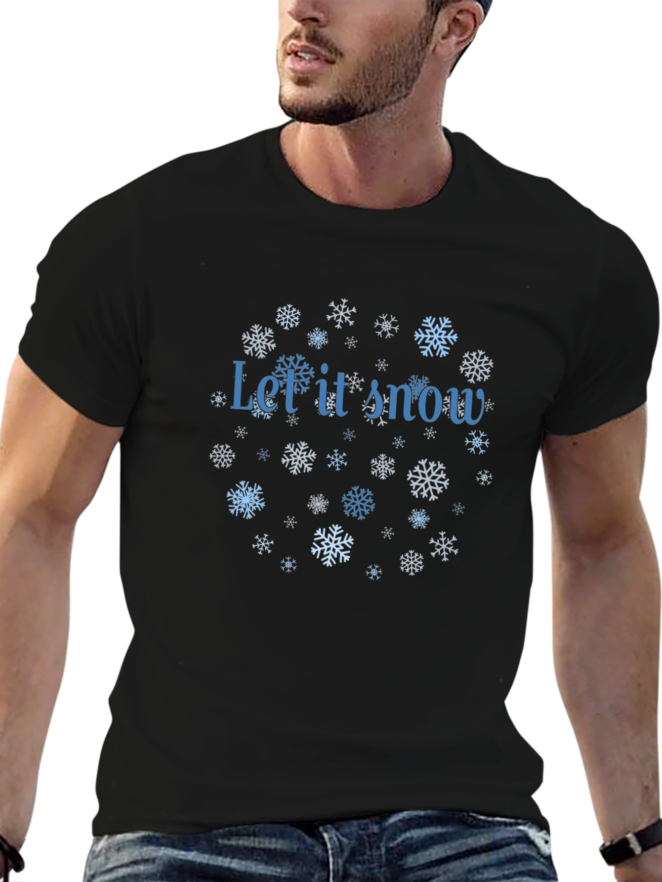 Winter Snowflakes Let It Snow T-Shirt