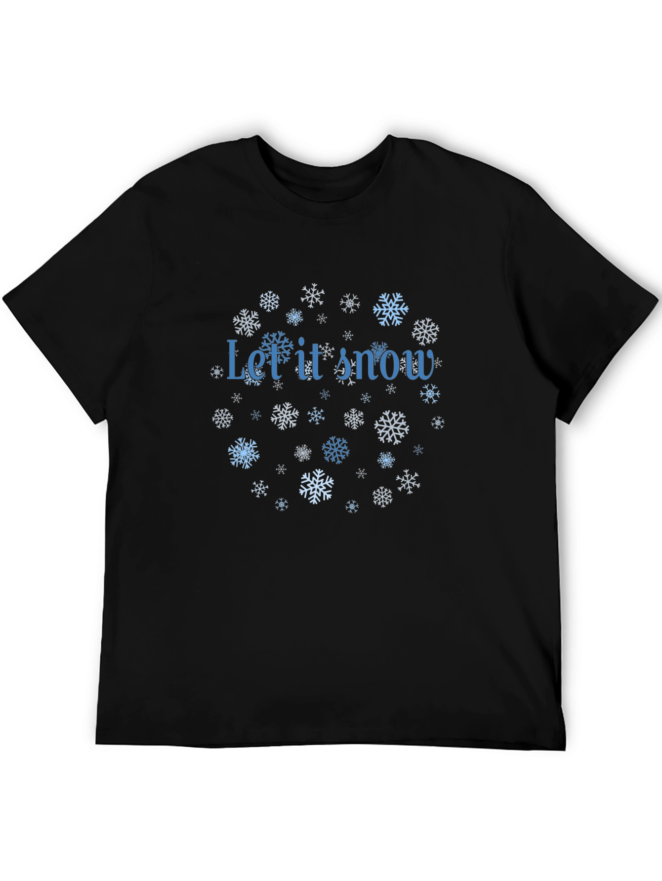 Winter Snowflakes Let It Snow T-Shirt
