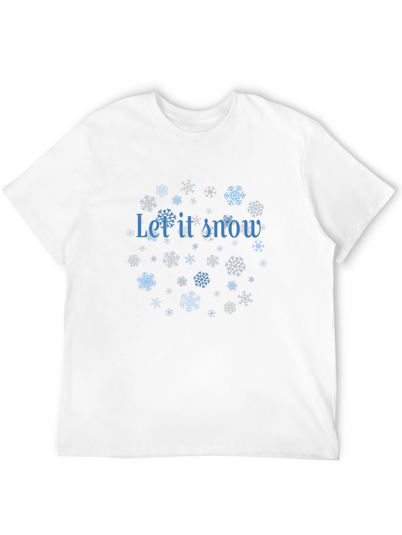 Winter Snowflakes Let It Snow T-Shirt