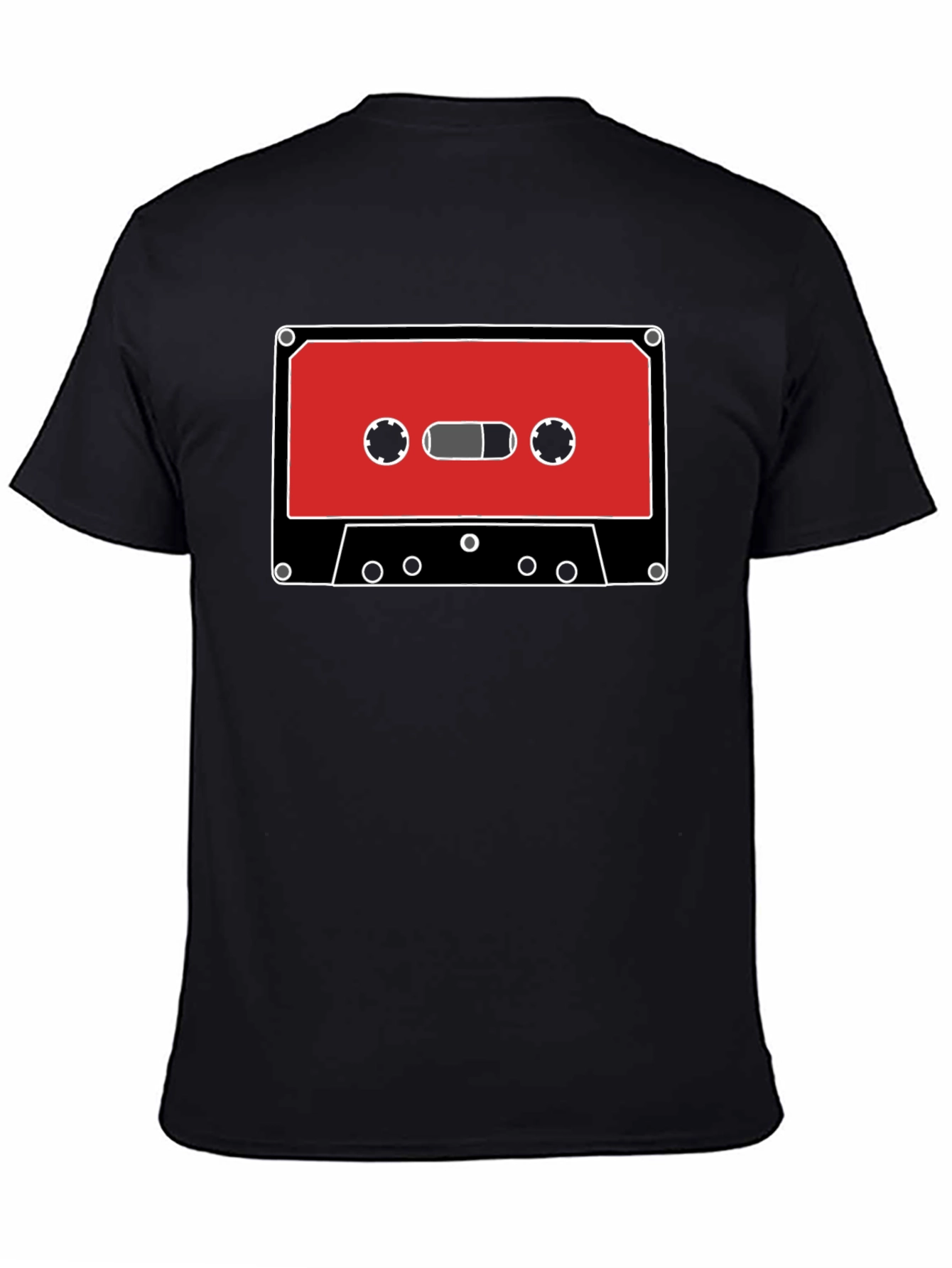 Retro Cassette Tape Graphic Tee - Classic Audio Style
