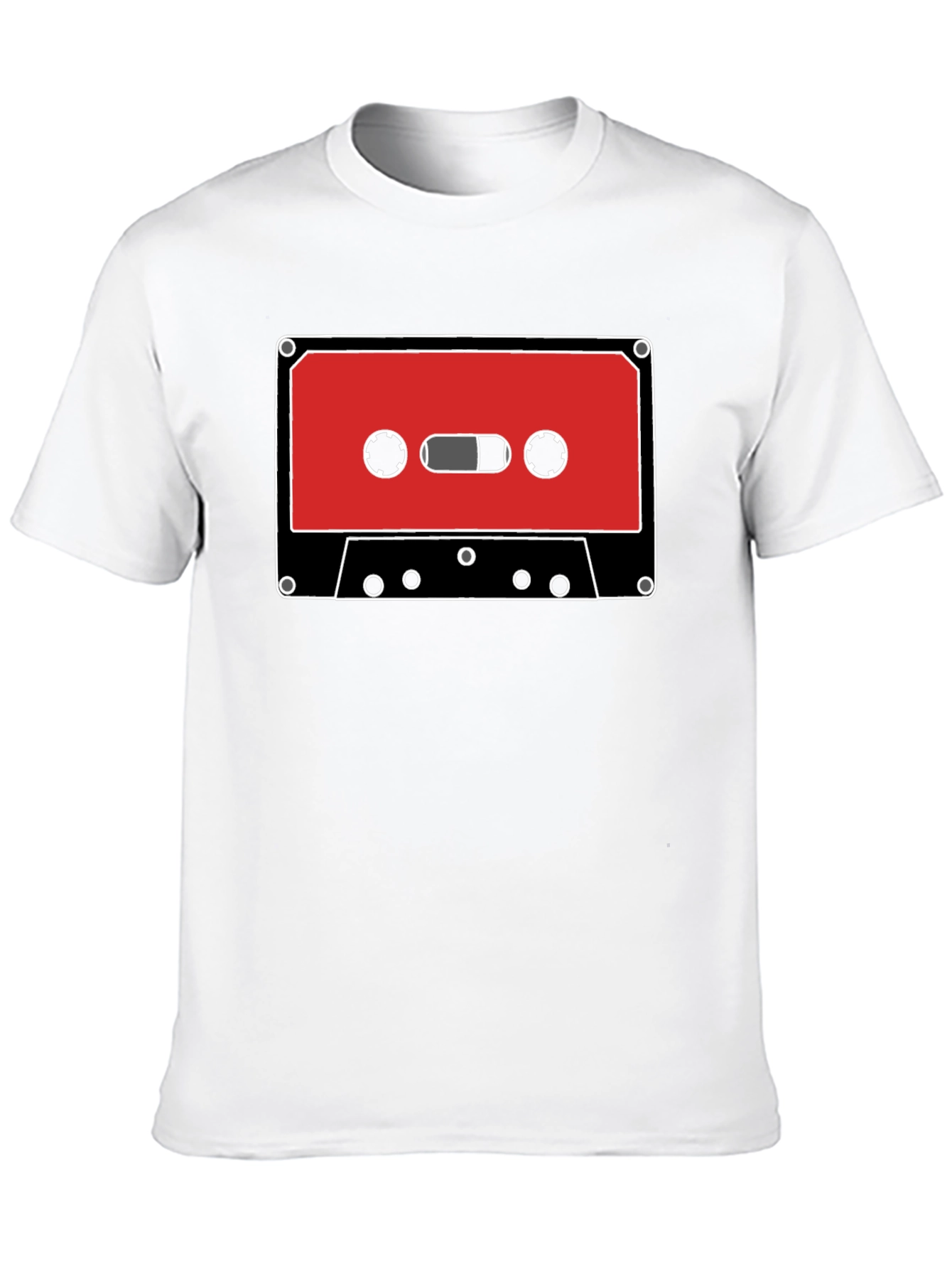 Retro Cassette Tape Graphic Tee - Classic Audio Style