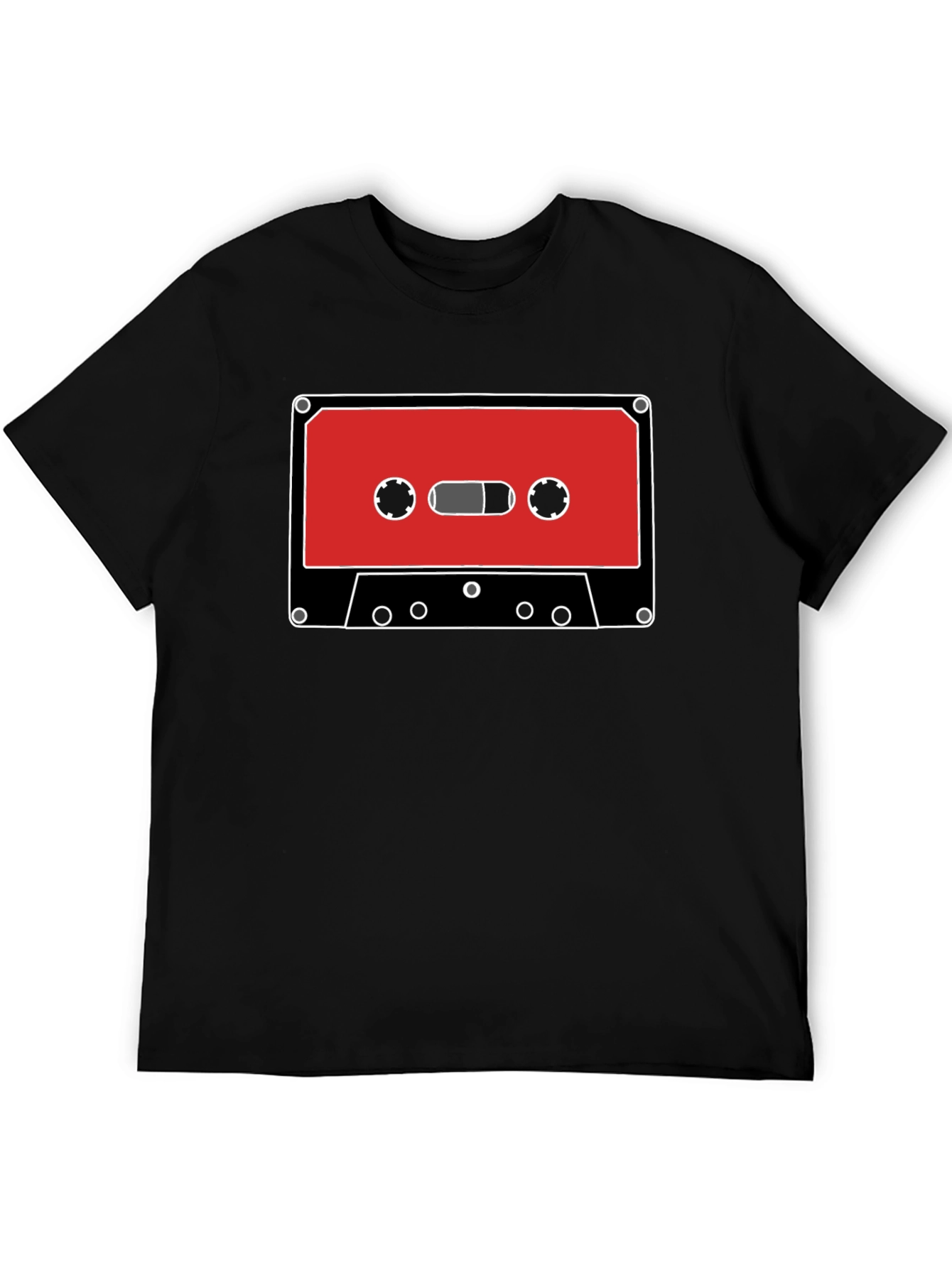 Retro Cassette Tape Graphic Tee - Classic Audio Style