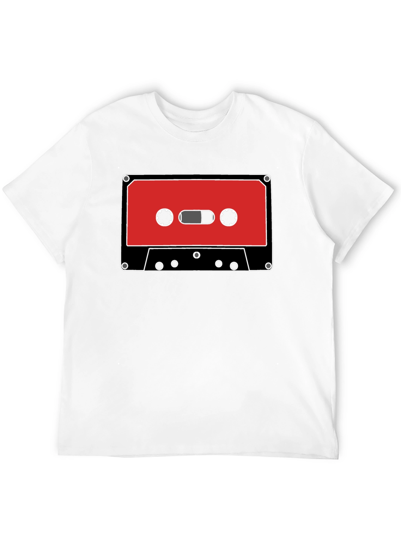 Retro Cassette Tape Graphic Tee - Classic Audio Style
