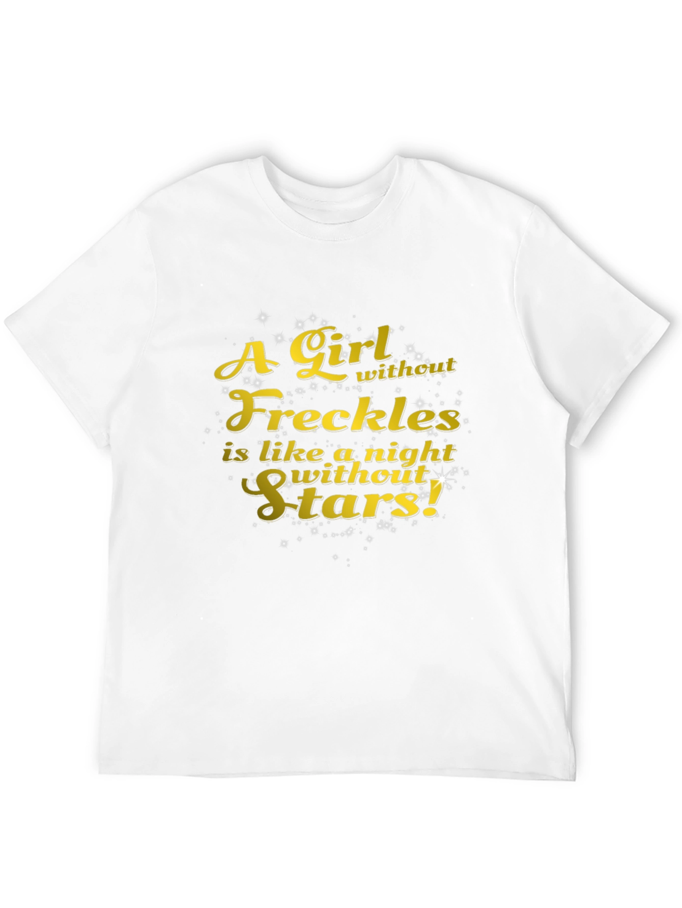 Freckles & Stars Graphic Tee - Soft Black T-Shirt