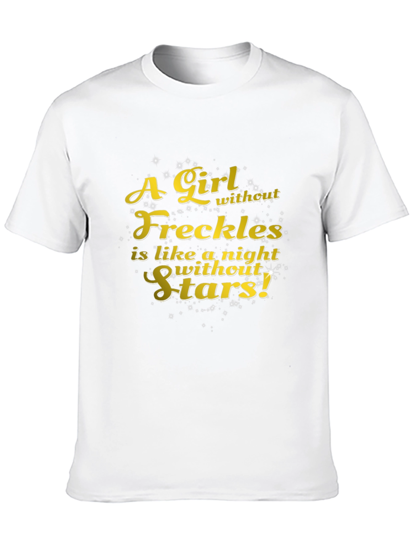 Freckles & Stars Graphic Tee - Soft Black T-Shirt