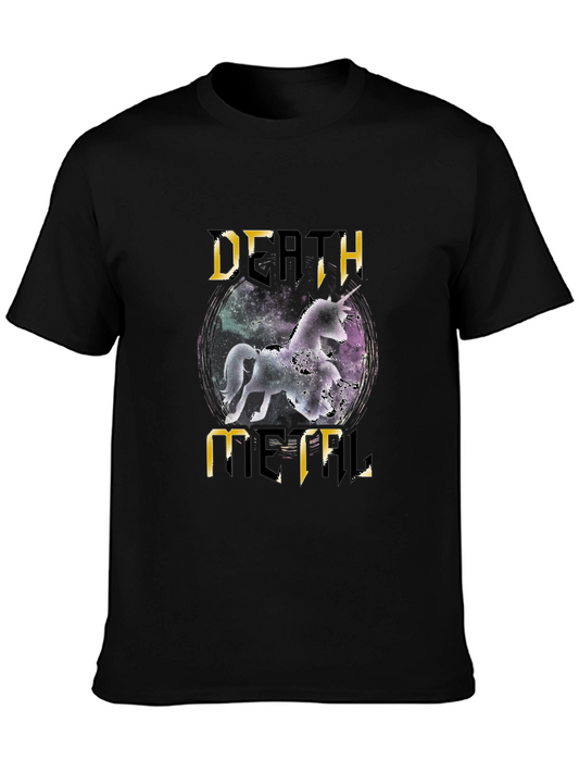 Unicorn Death Metal Graphic T-Shirt