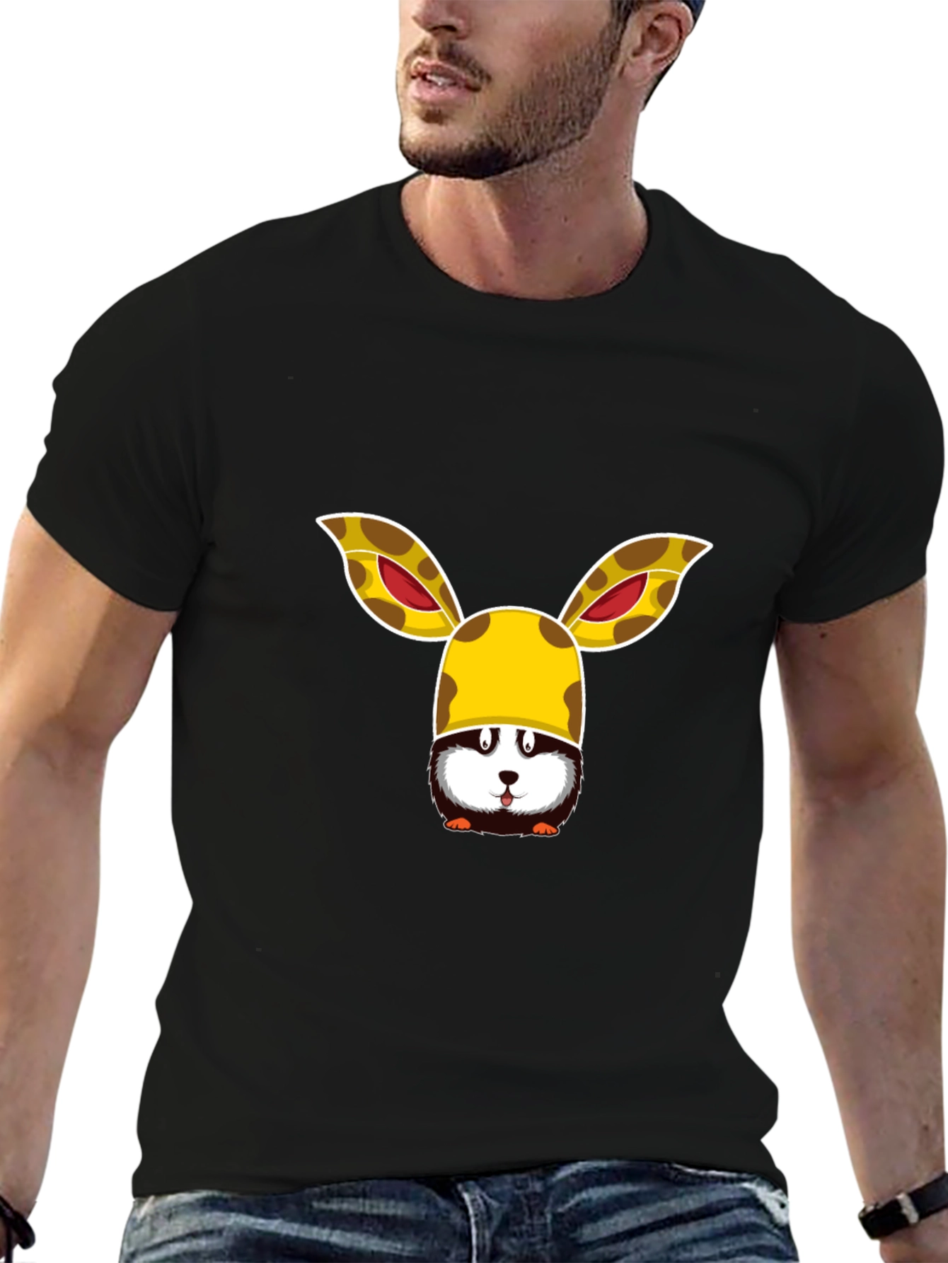 Whimsical Animal Tee - Giraffe Bunny