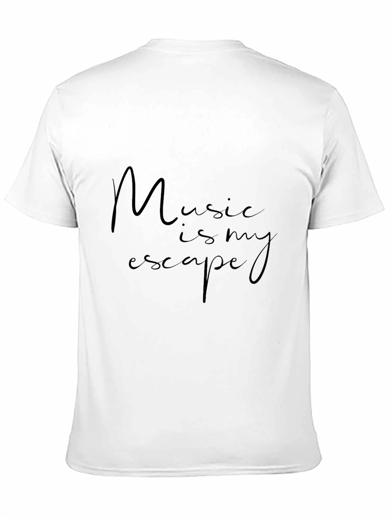 Music is My Escape Graphic Tee - Black