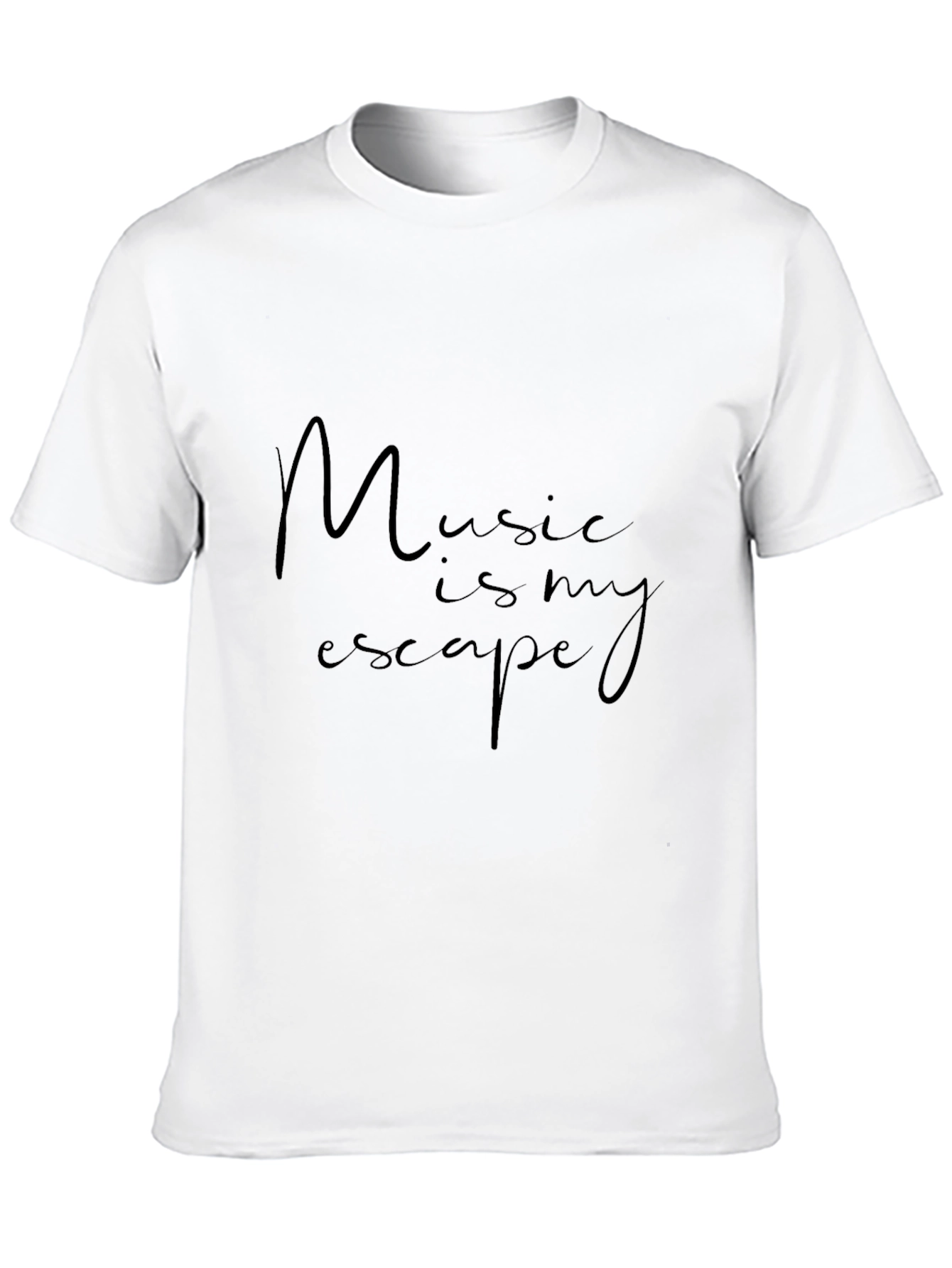 Music is My Escape Graphic Tee - Black
