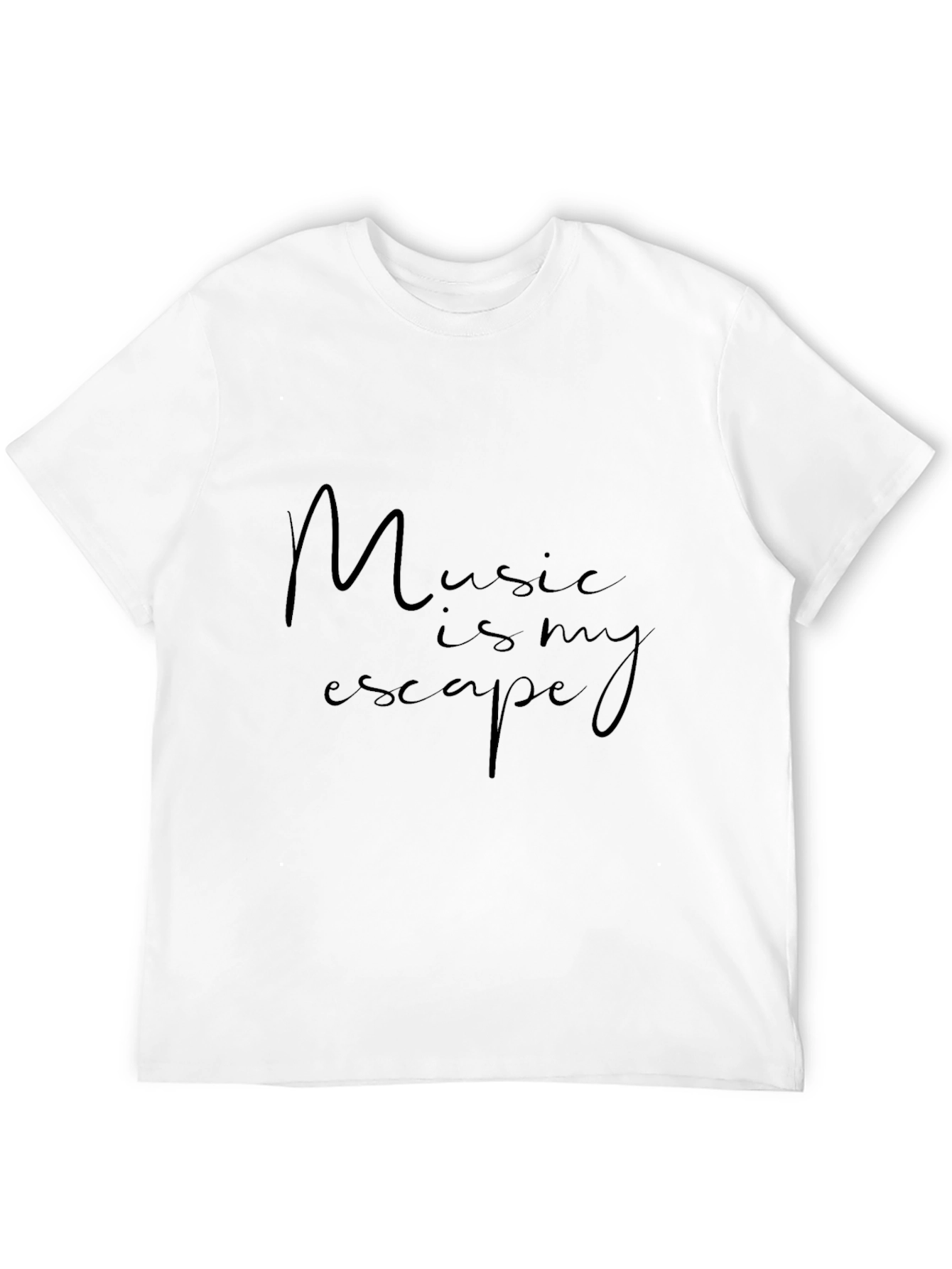 Music is My Escape Graphic Tee - Black