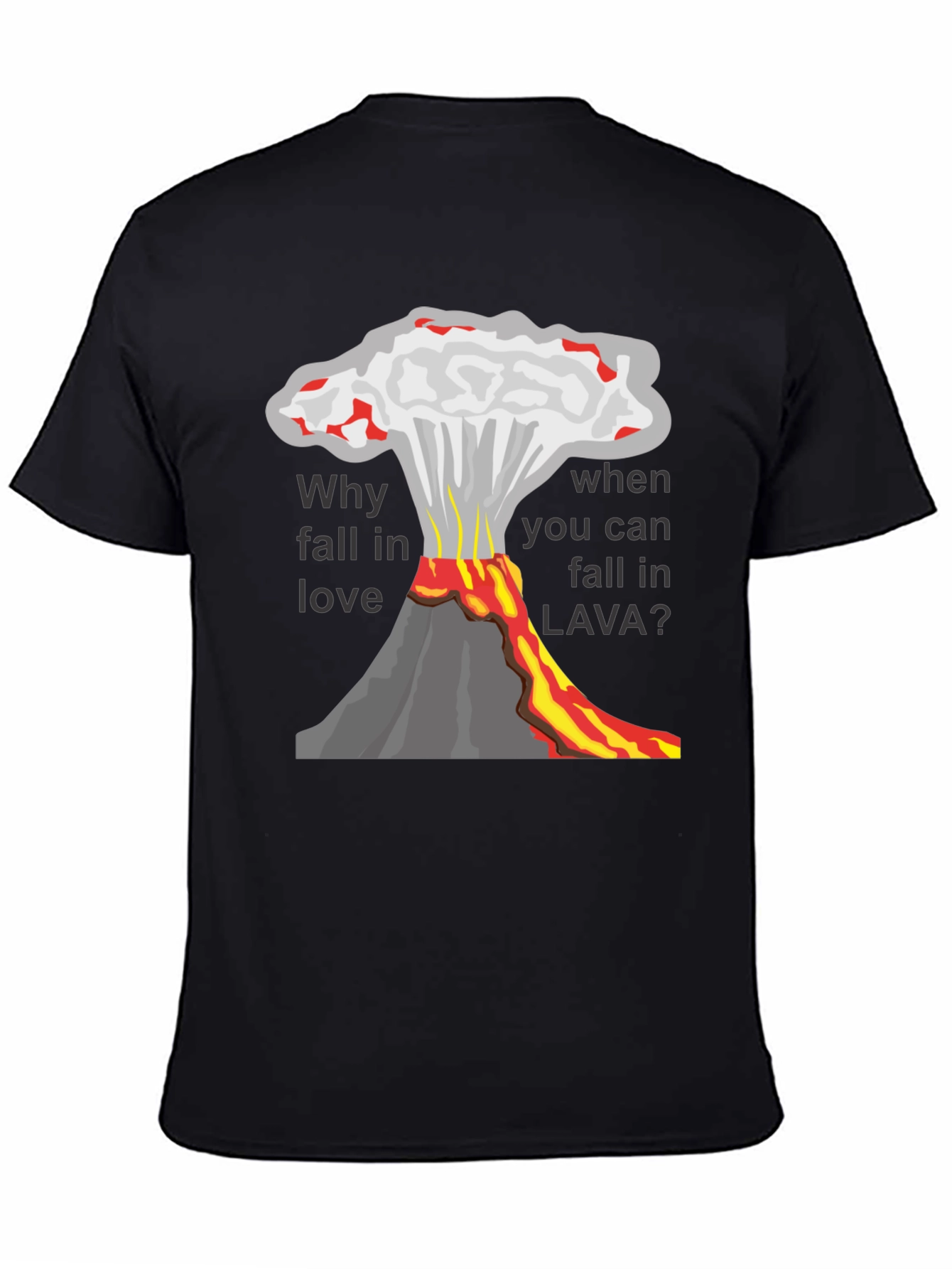 Volcano Lava Love Mens T-Shirt