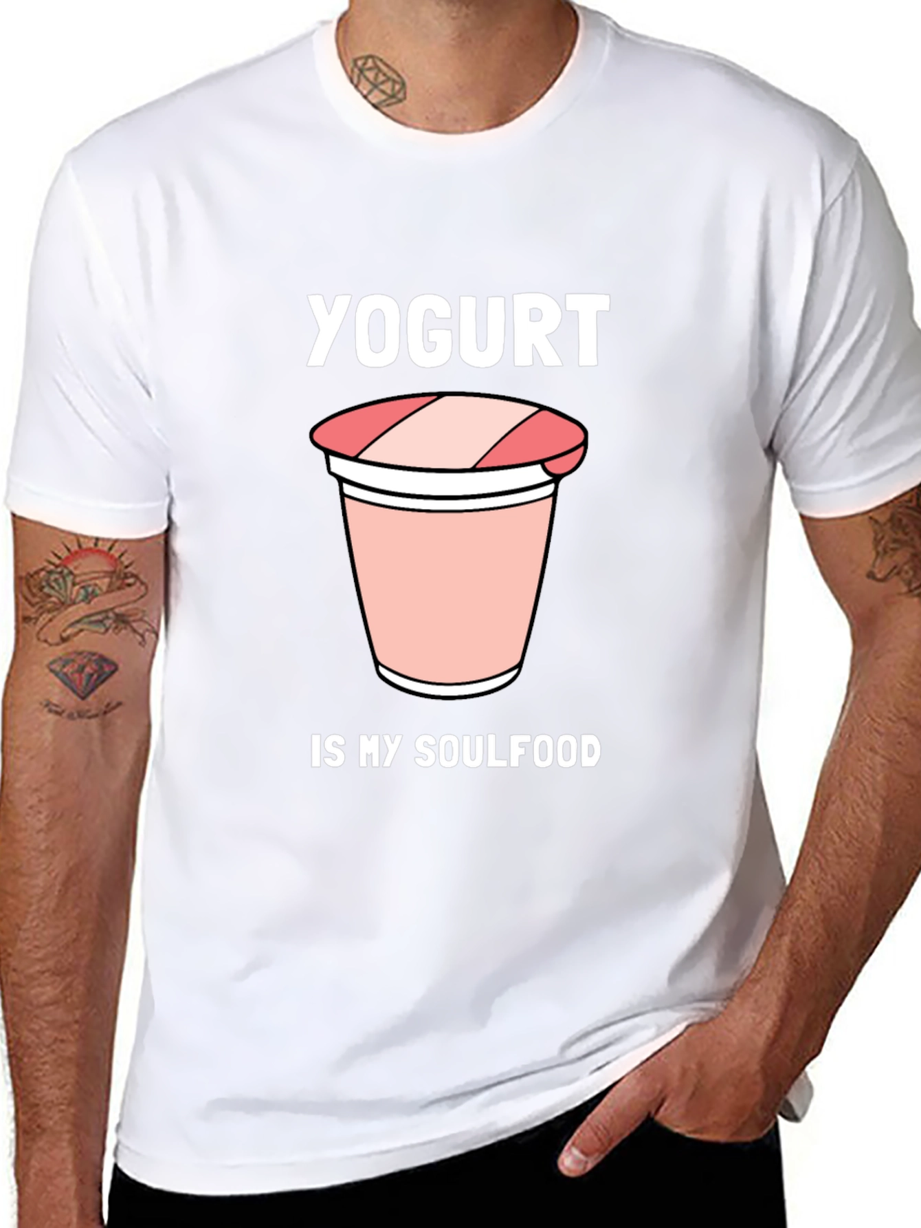 Yogurt is My Soulfood Black Graphic Tee
