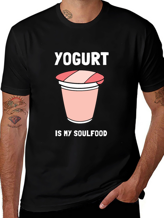 Yogurt is My Soulfood Black Graphic Tee