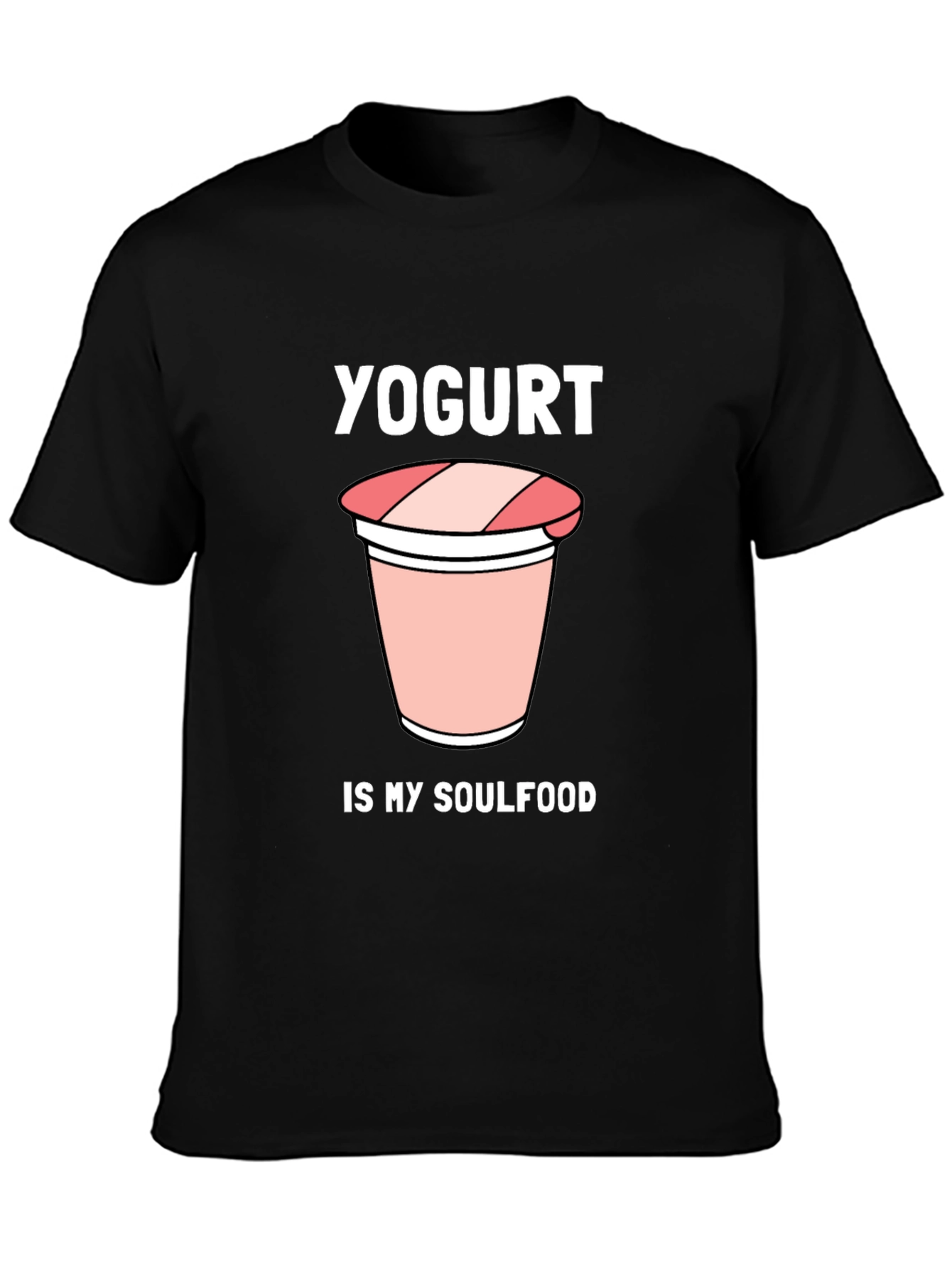 Yogurt is My Soulfood Black Graphic Tee