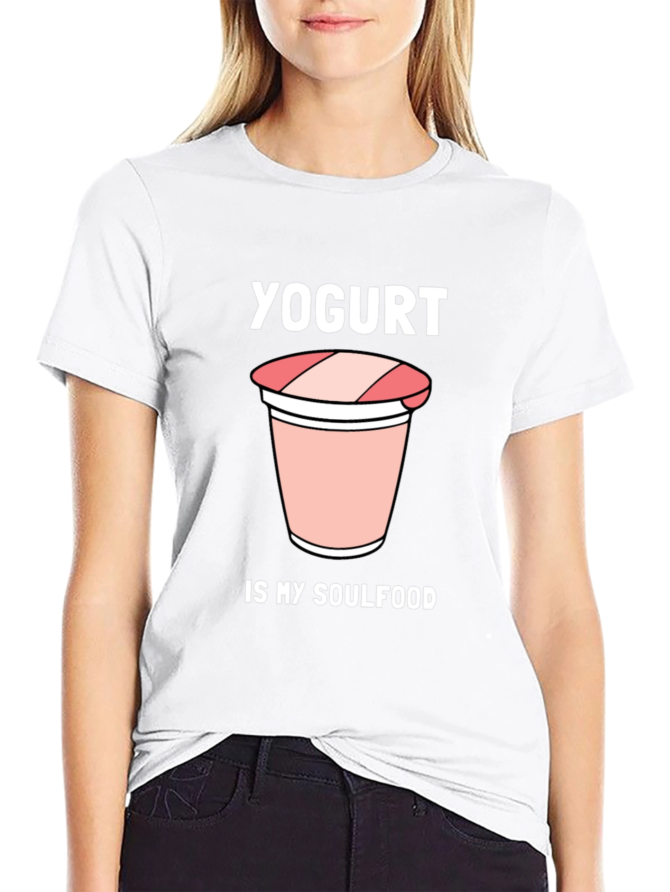 Yogurt is My Soulfood Black Graphic Tee