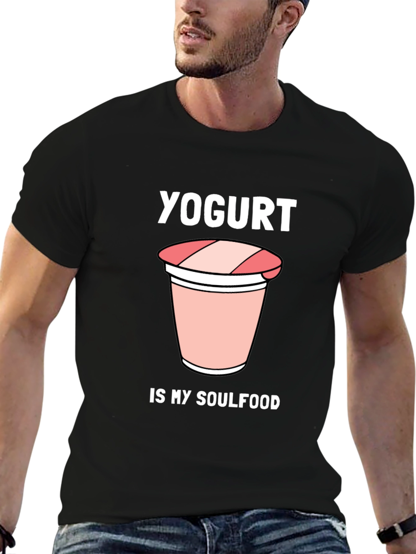 Yogurt is My Soulfood Black Graphic Tee