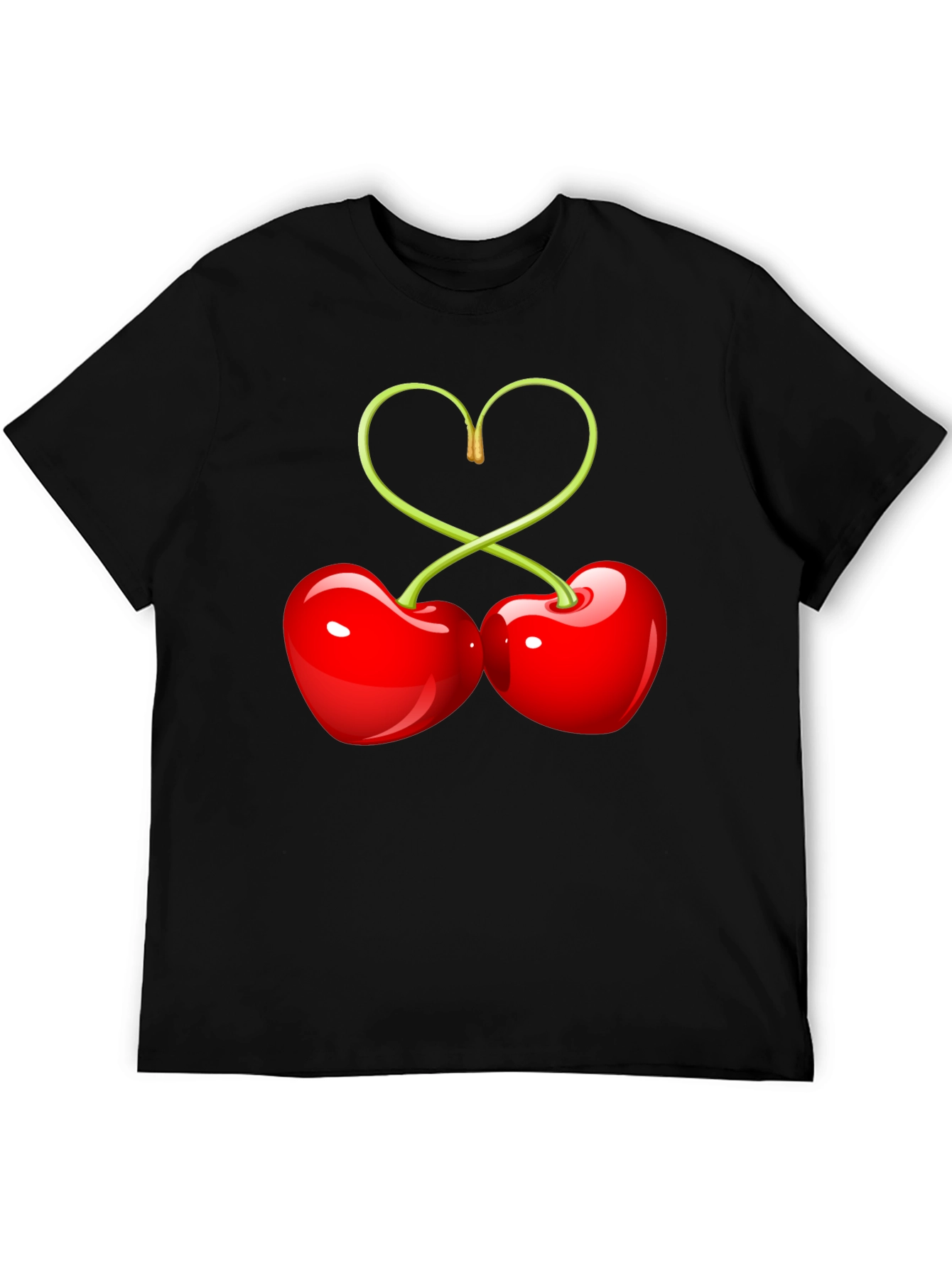 Sweet Cherry Heart Graphic Tee