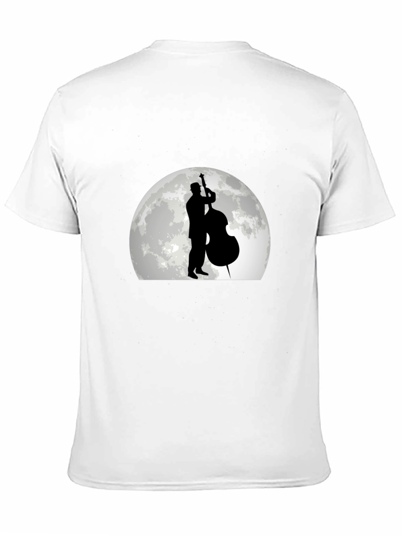 Jazz Musician Moon Graphic T-Shirt
