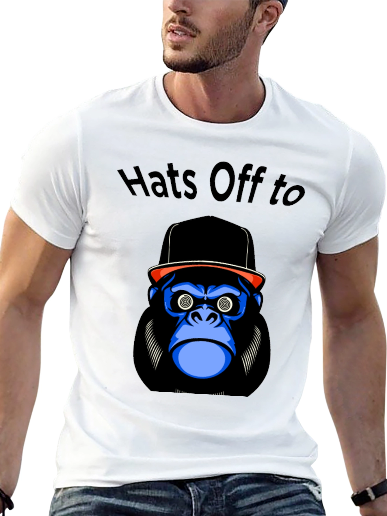 Hats Off To Gorilla Graphic T-Shirt