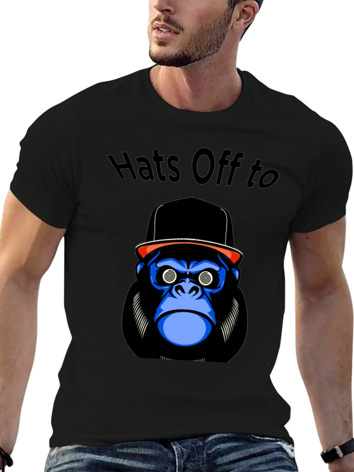 Hats Off To Gorilla Graphic T-Shirt