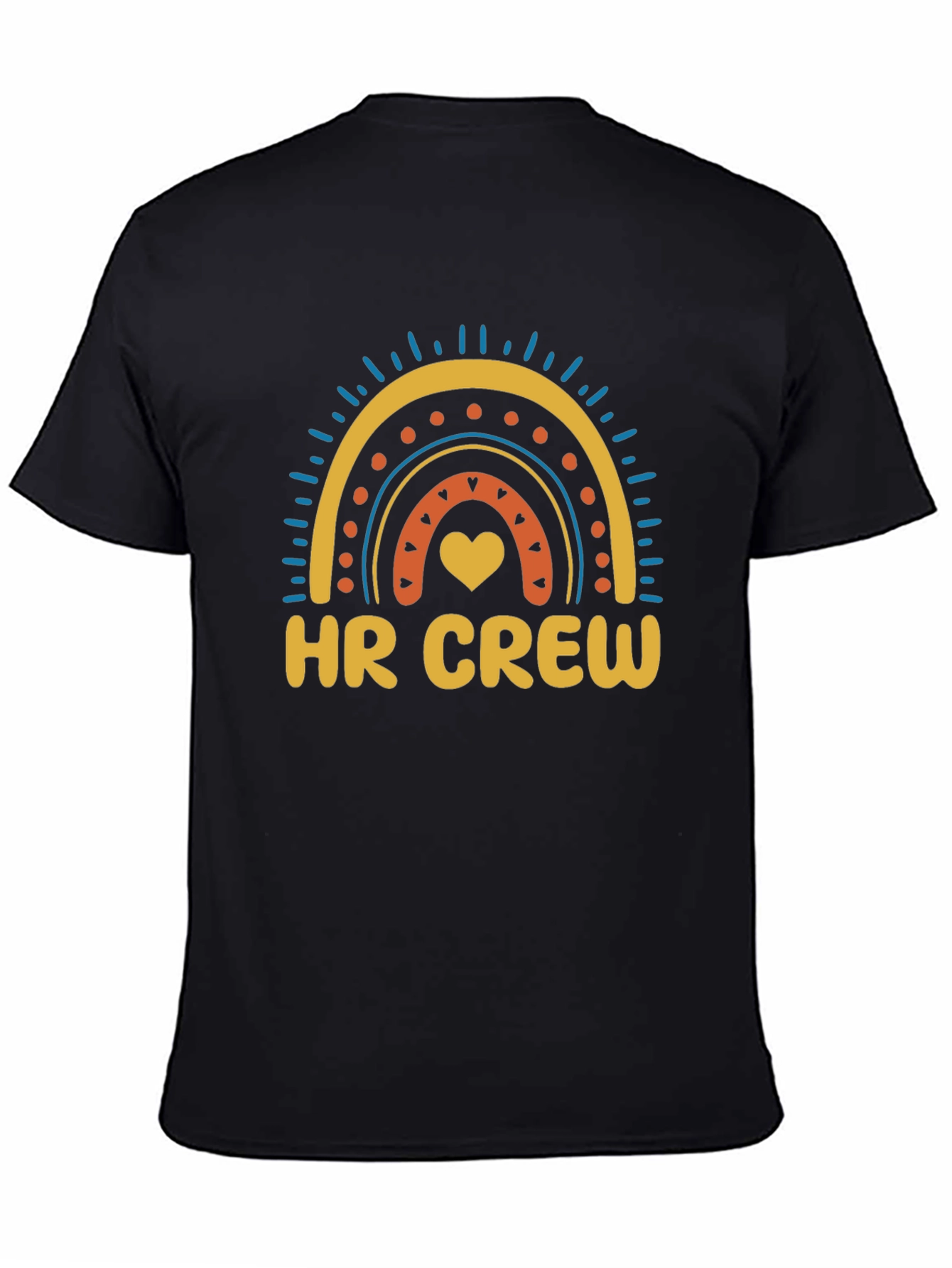 HR Crew Rainbow Graphic Tee - Black
