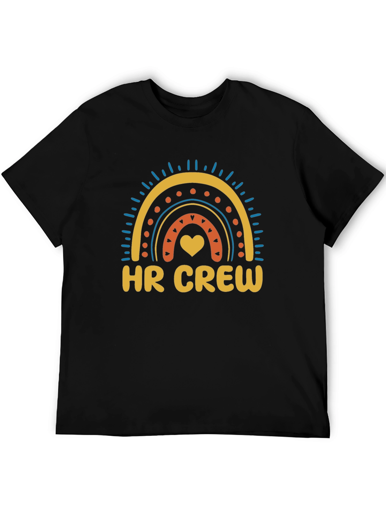 HR Crew Rainbow Graphic Tee - Black