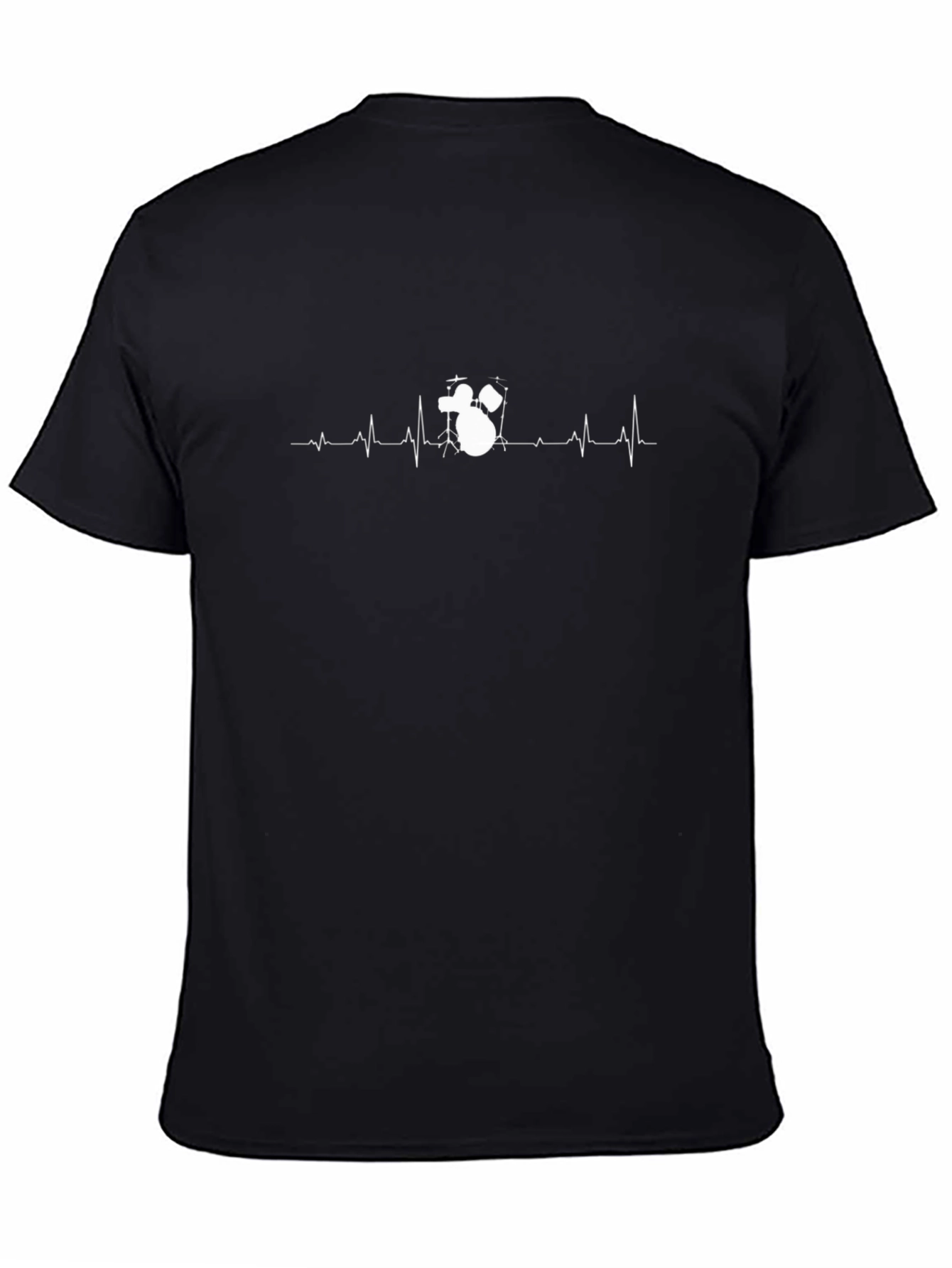 Drummers Heartbeat Black T-Shirt