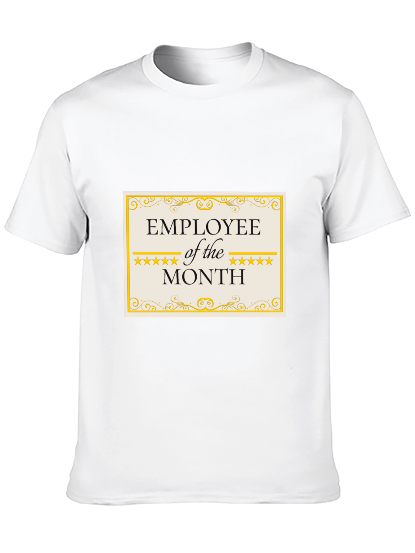 Employee of the Month T-Shirt - Black Cotton