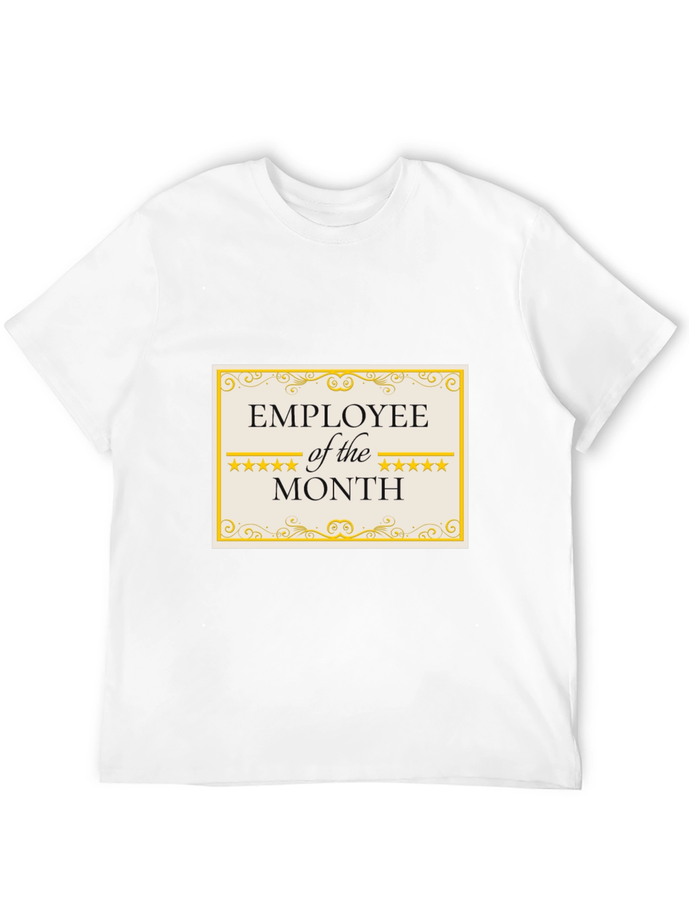 Employee of the Month T-Shirt - Black Cotton