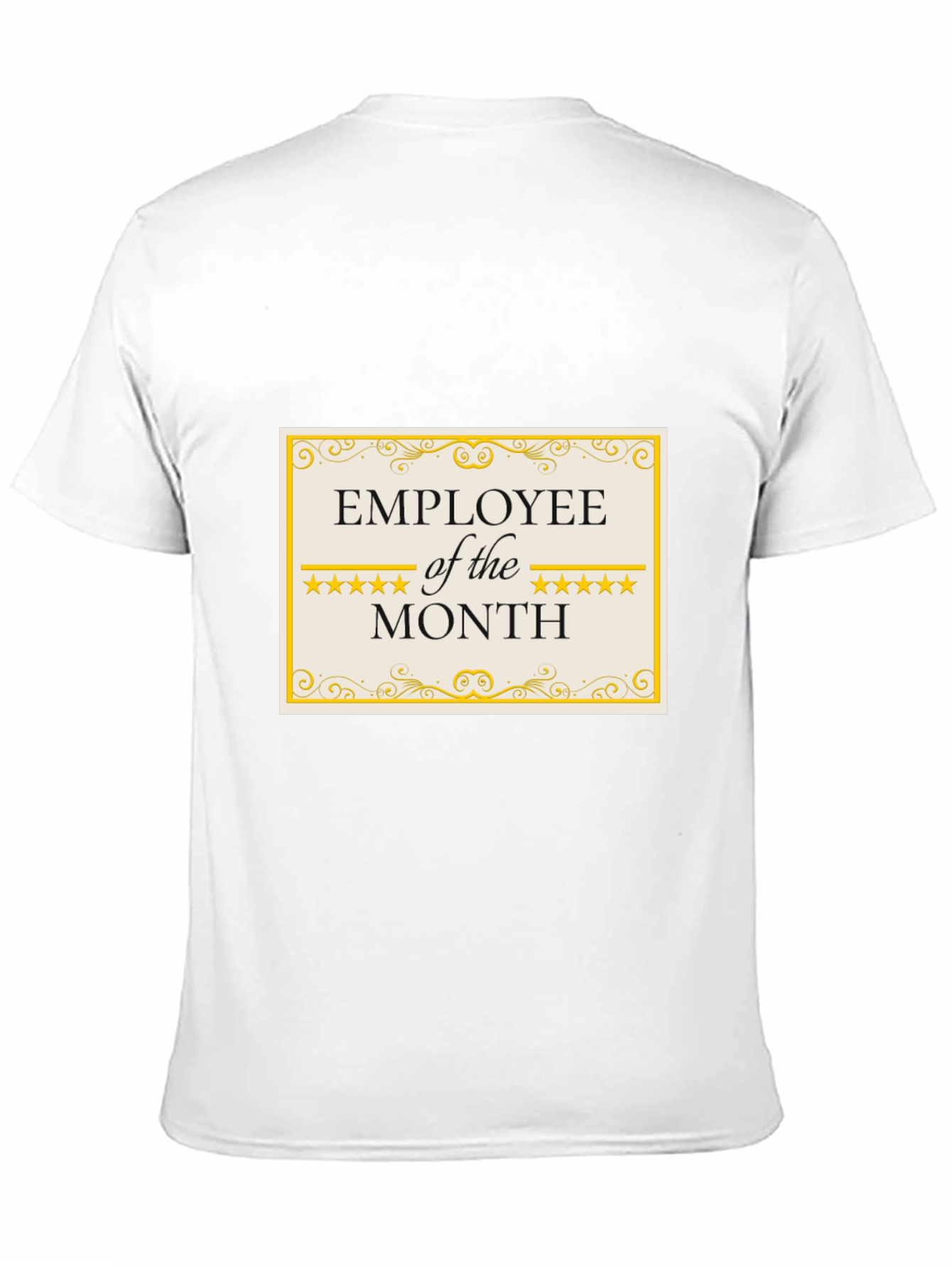 Employee of the Month T-Shirt - Black Cotton