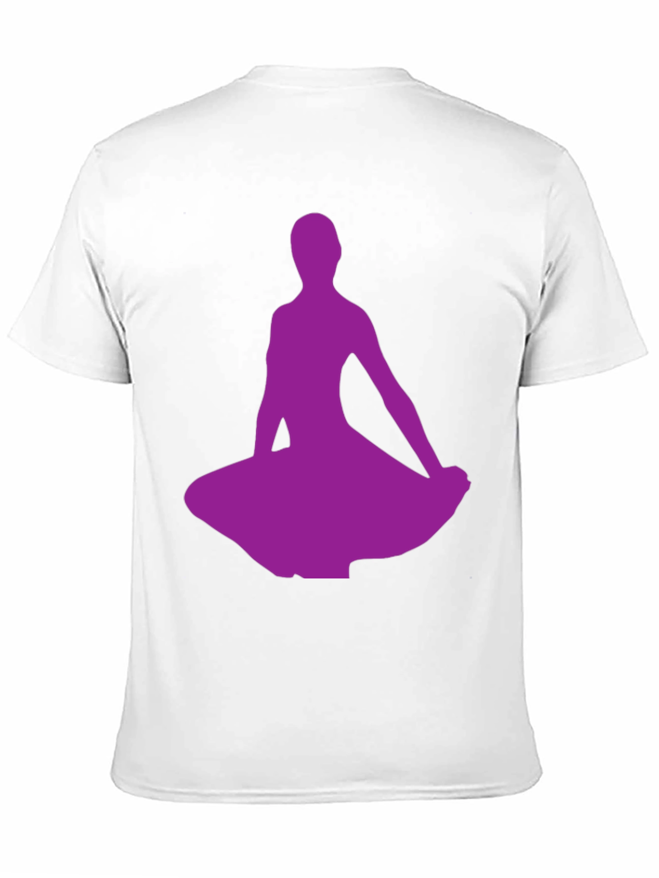 Purple Dancer Silhouette Black T-Shirt
