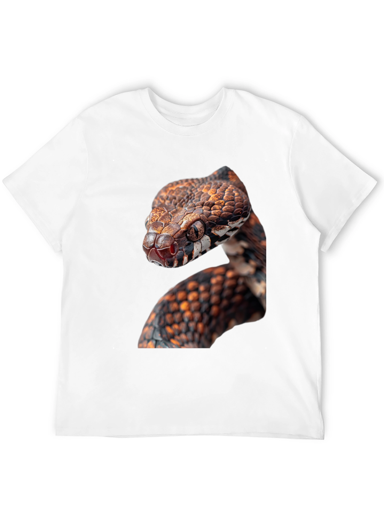 Snake Graphic Black T-Shirt - Reptile Lover Tee