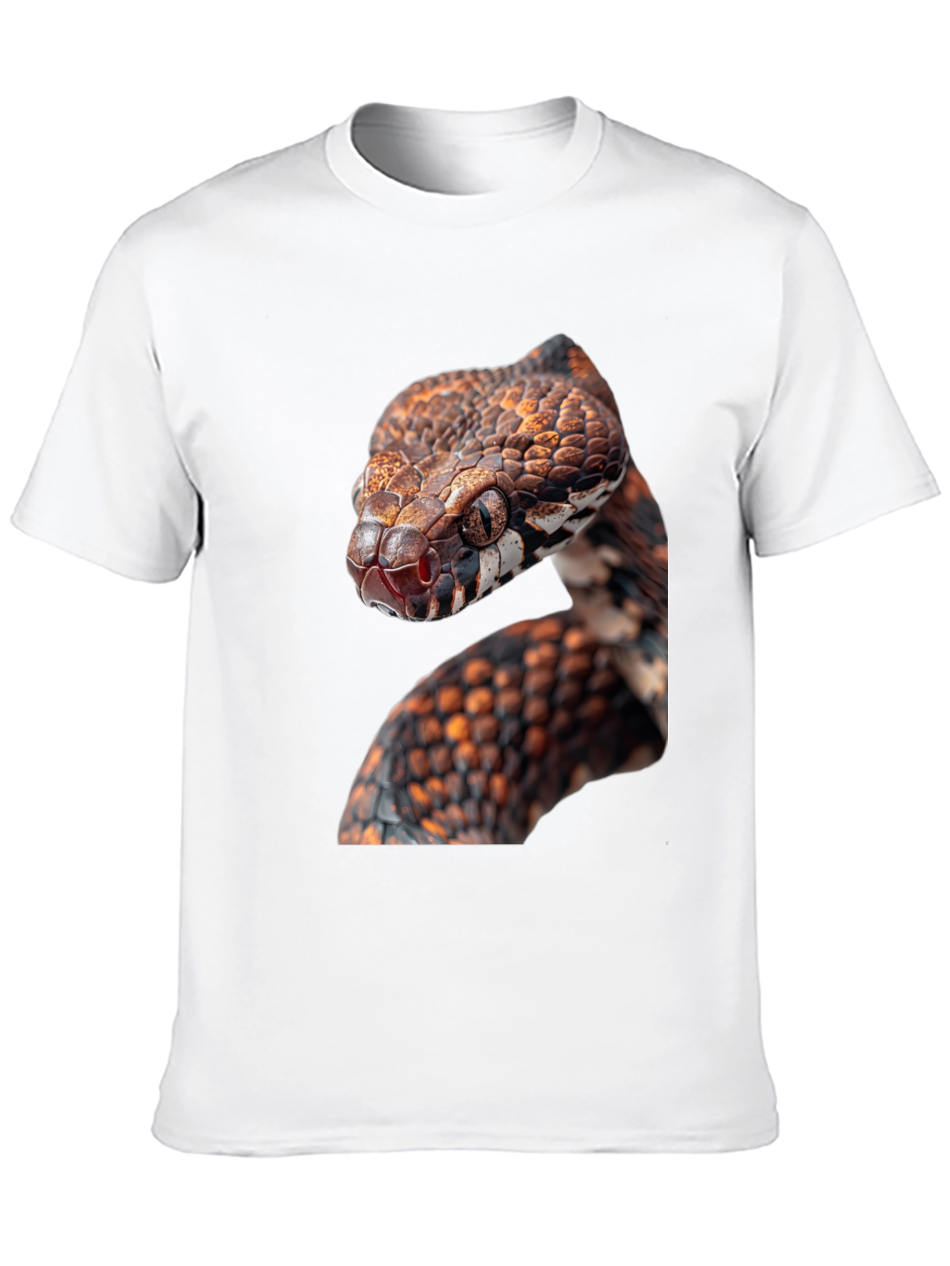 Snake Graphic Black T-Shirt - Reptile Lover Tee