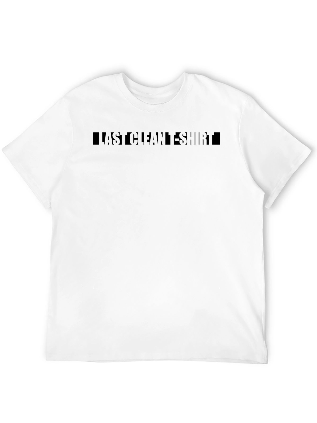 Last Clean T-Shirt - Mens Black Graphic Tee