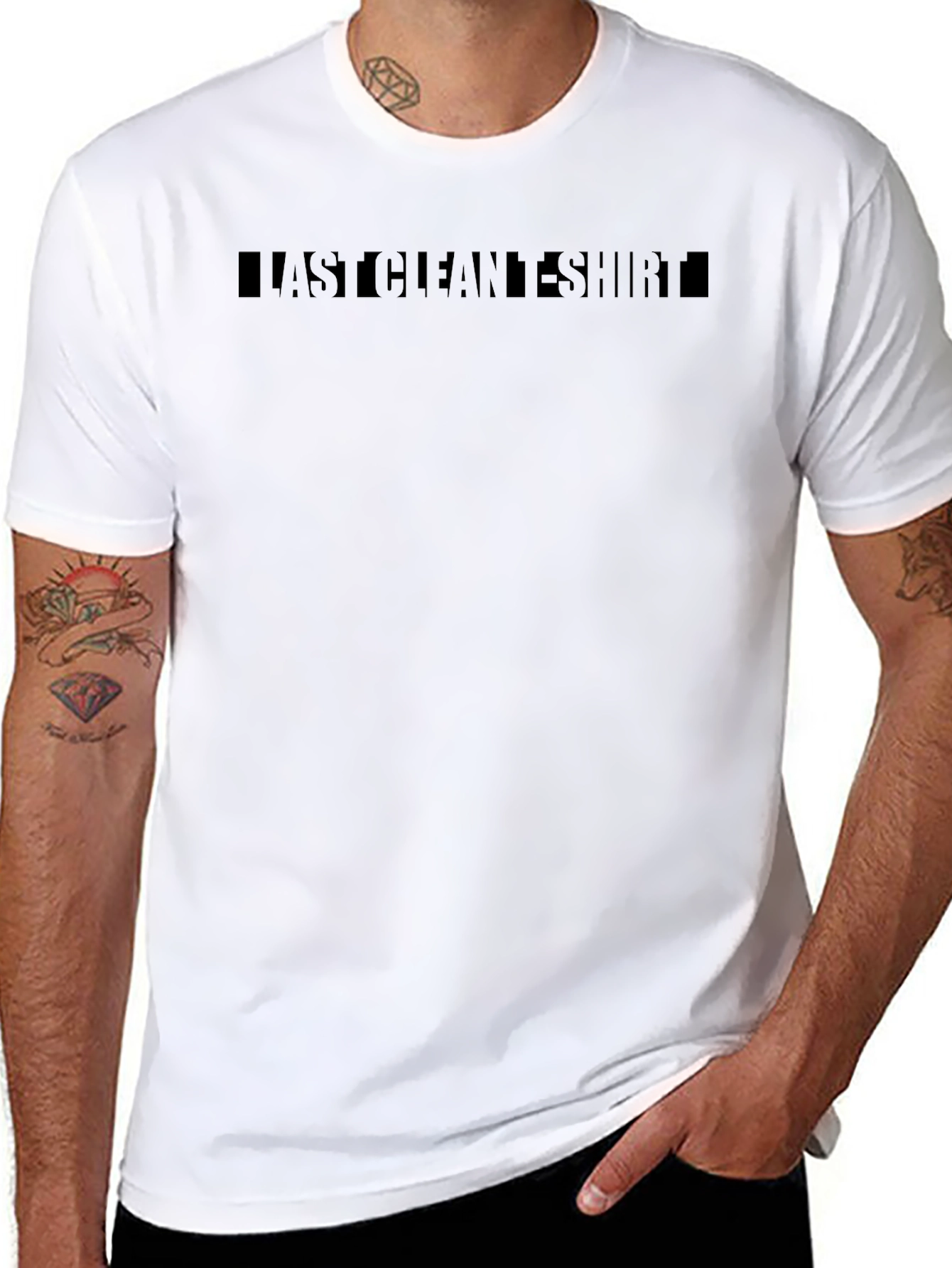 Last Clean T-Shirt - Mens Black Graphic Tee