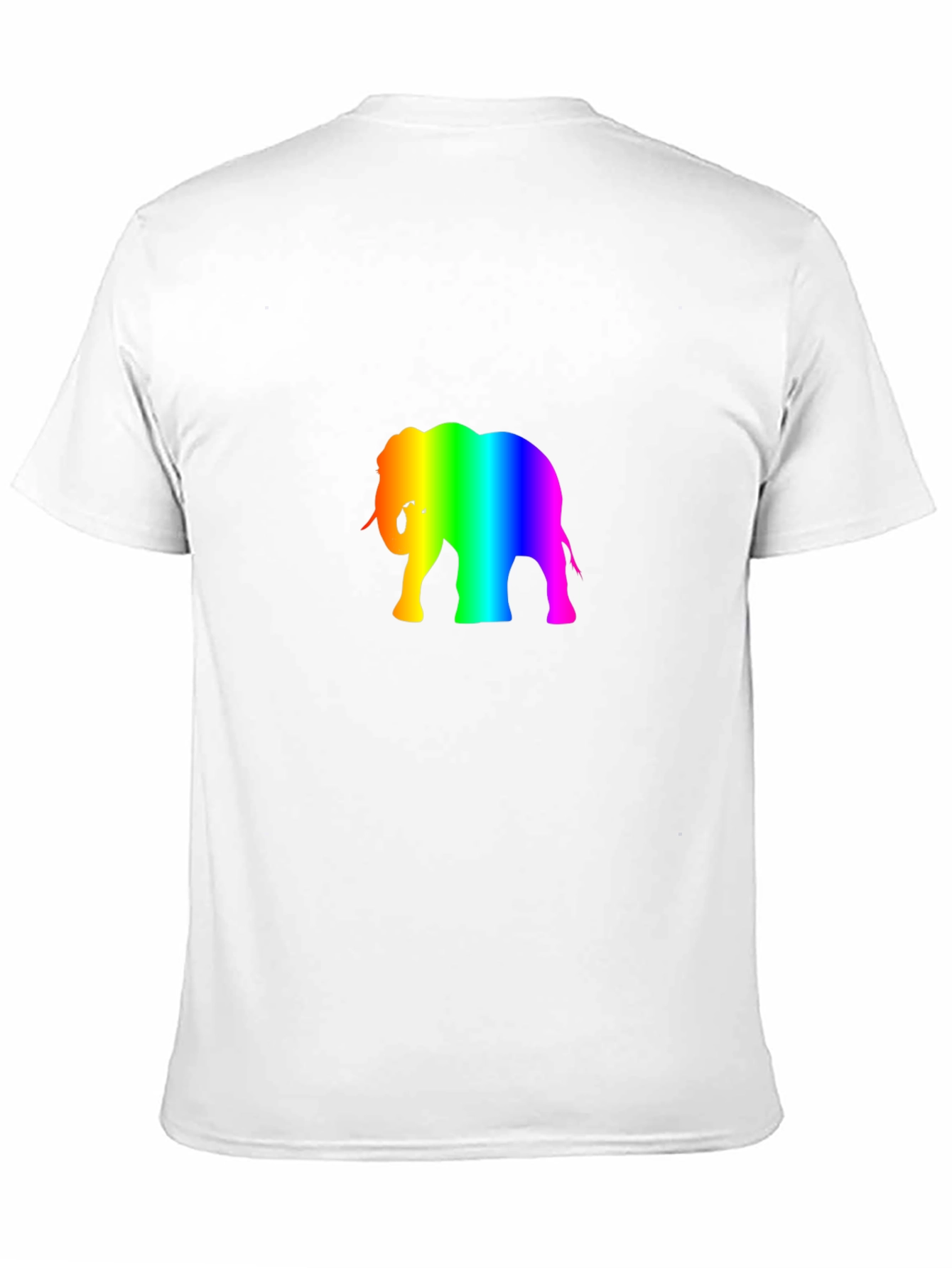 Rainbow Elephant Graphic Tee - Black
